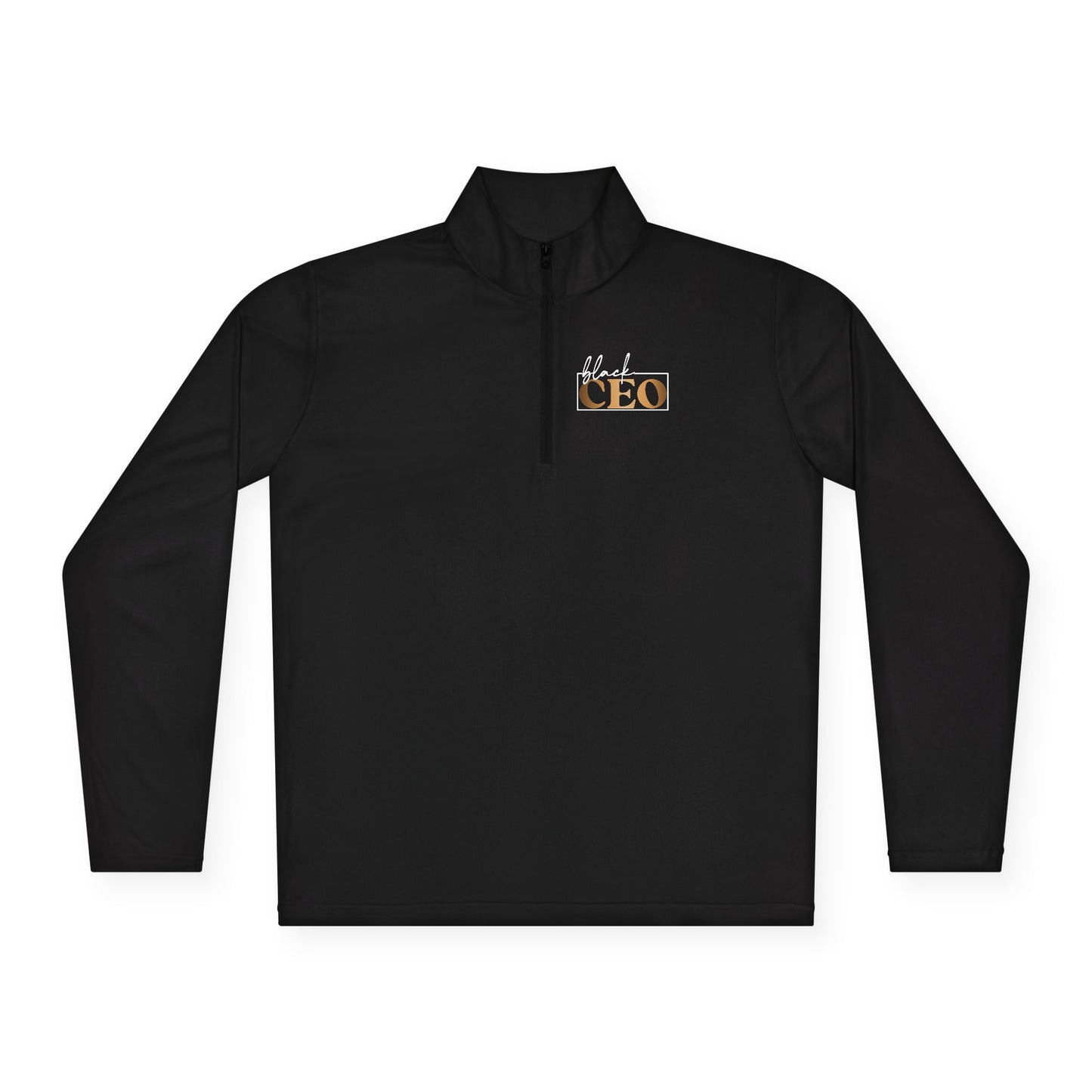Black CEO |Quarter Zip Pullover| 2-Sided Print