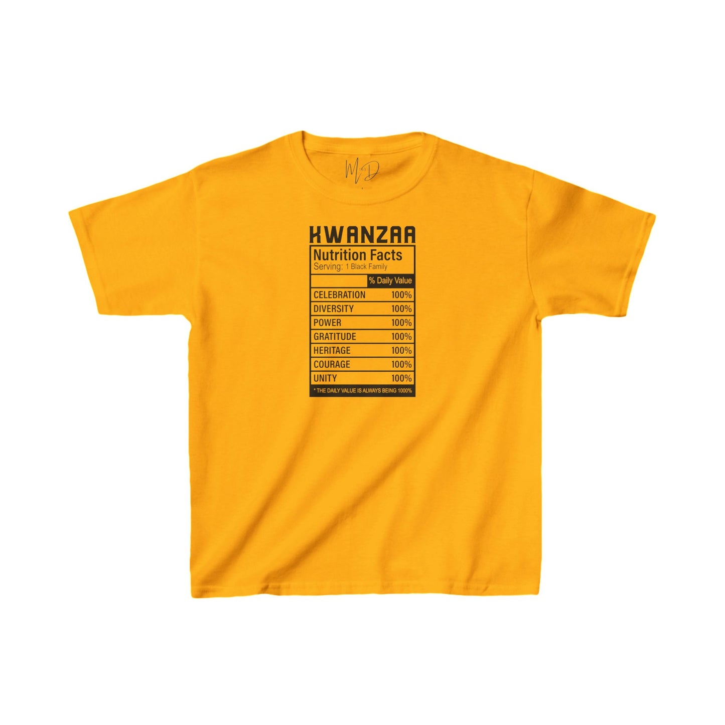 Kwanza Nutritional Facts | Kid’s T-Shirt