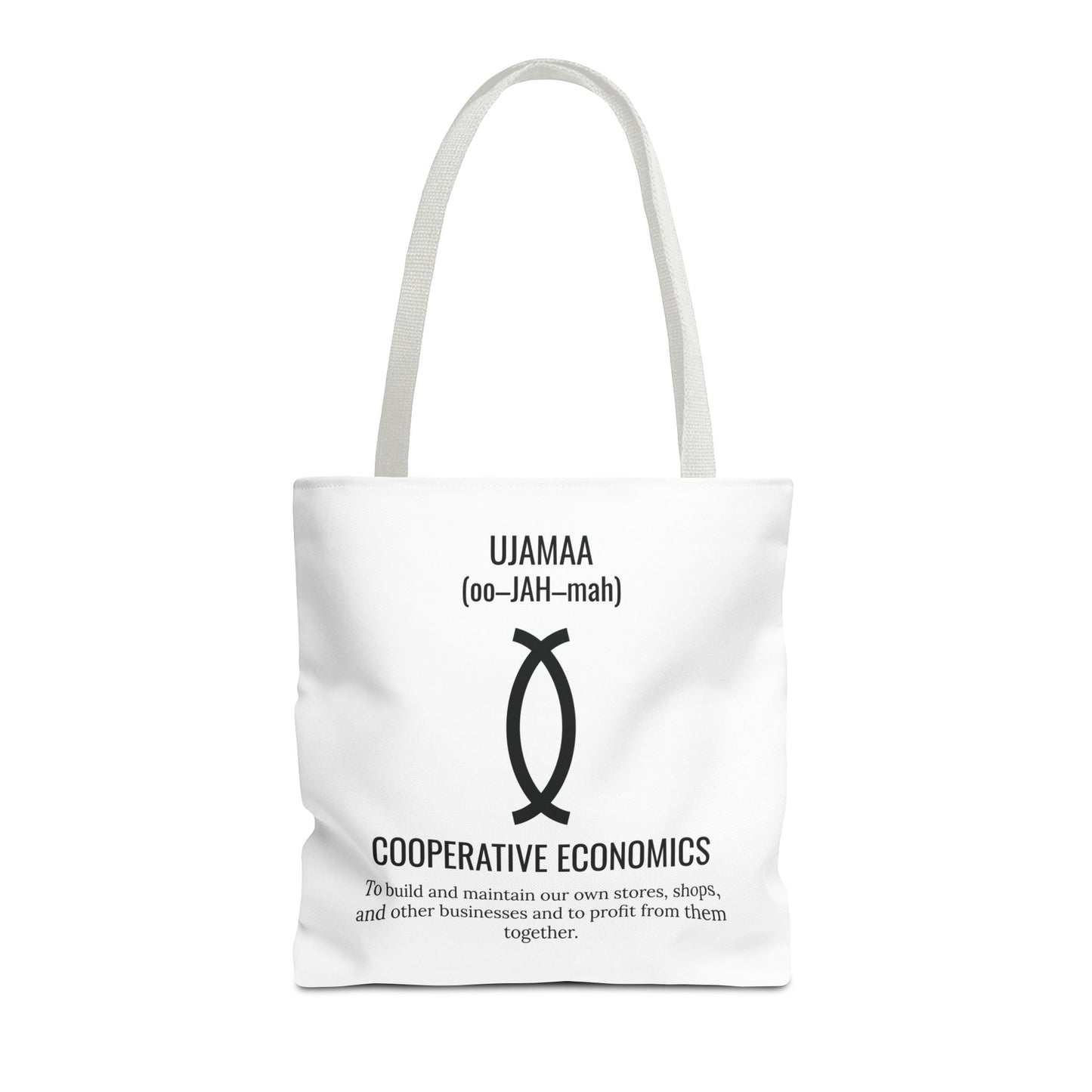 Ujamaa (Day 4) |Cooperative Economics | Tote Bag | White