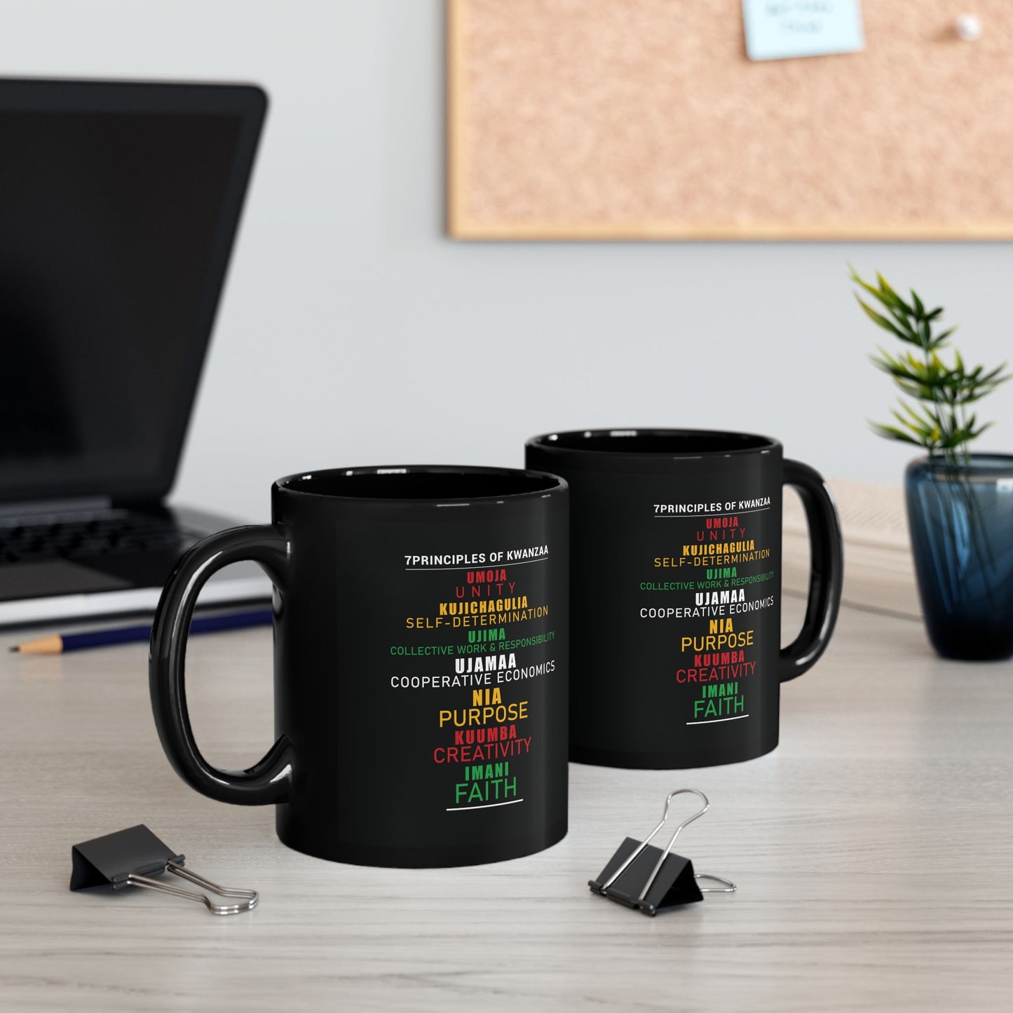 Kwanza Principles | 11oz Mug| Black |