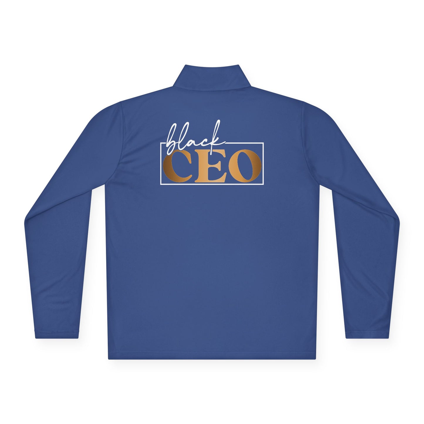 Black CEO |Quarter Zip Pullover| 2-Sided Print