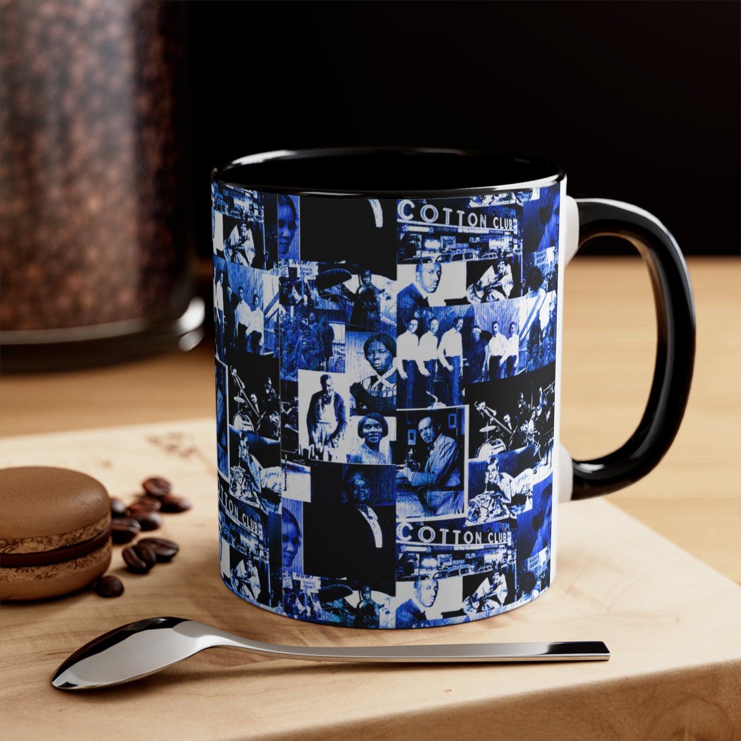 Black History 1920's Greatness (Blue) (Accent Mug) |Coffee & Tea Mug | Full Print| 11 Oz.