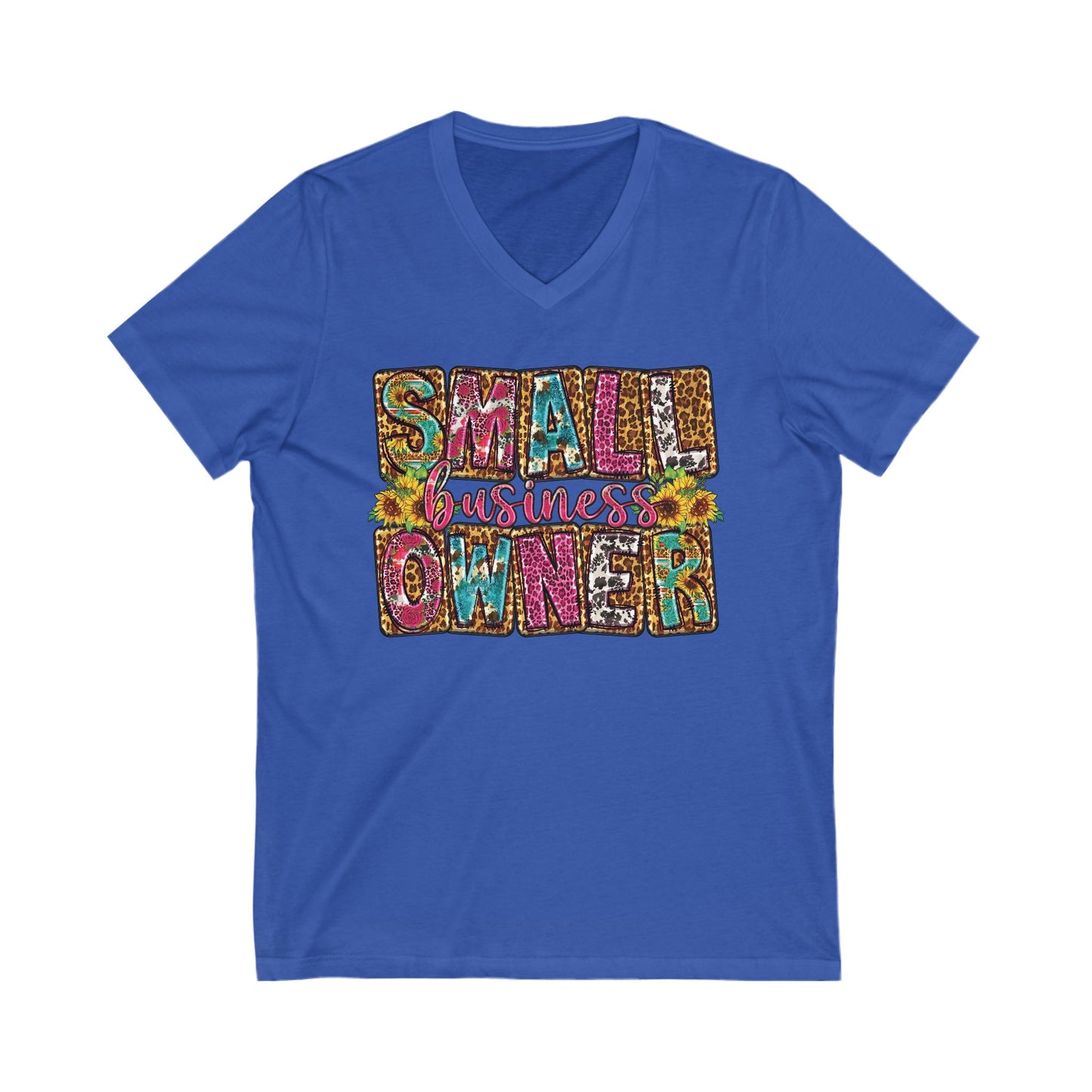 Small Business Owner | Version 2| Short Sleeve V-Neck Tee (Unisex)