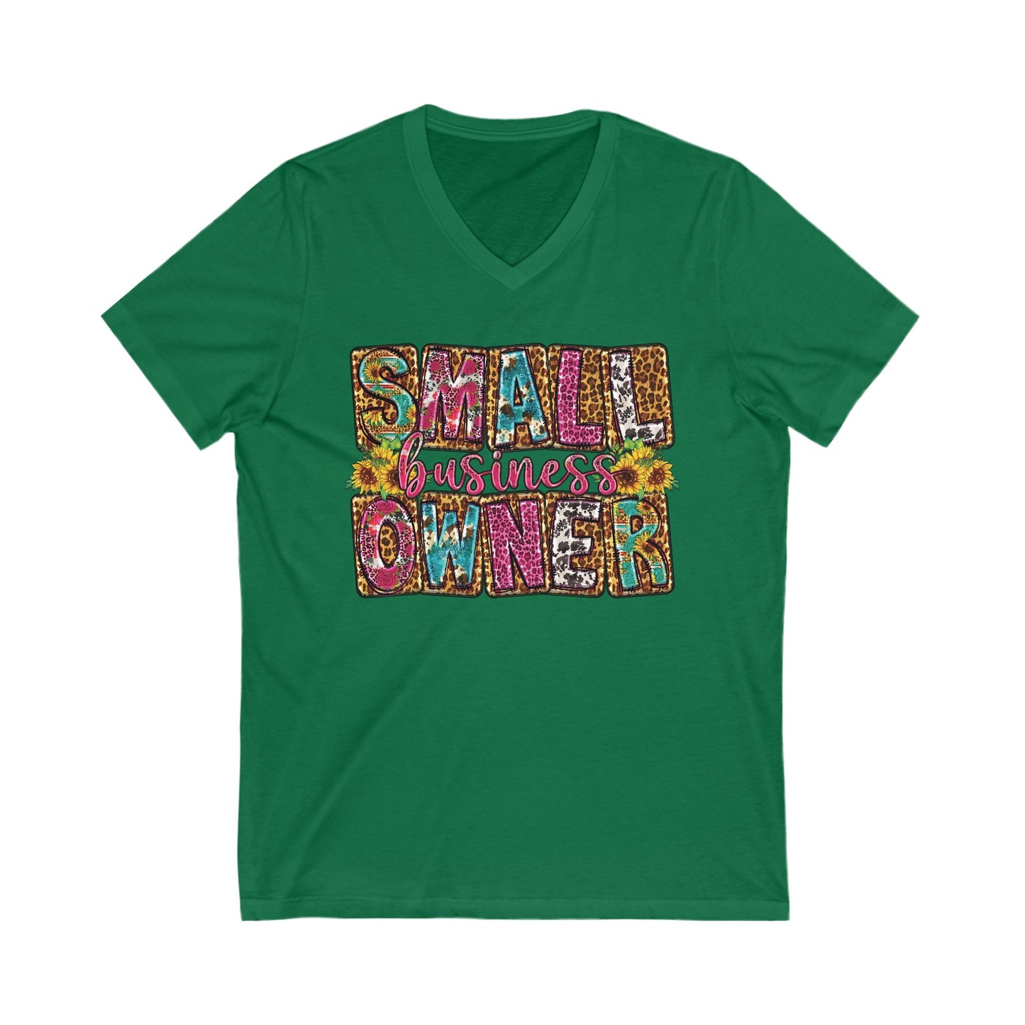 Small Business Owner | Version 2| Short Sleeve V-Neck Tee (Unisex)