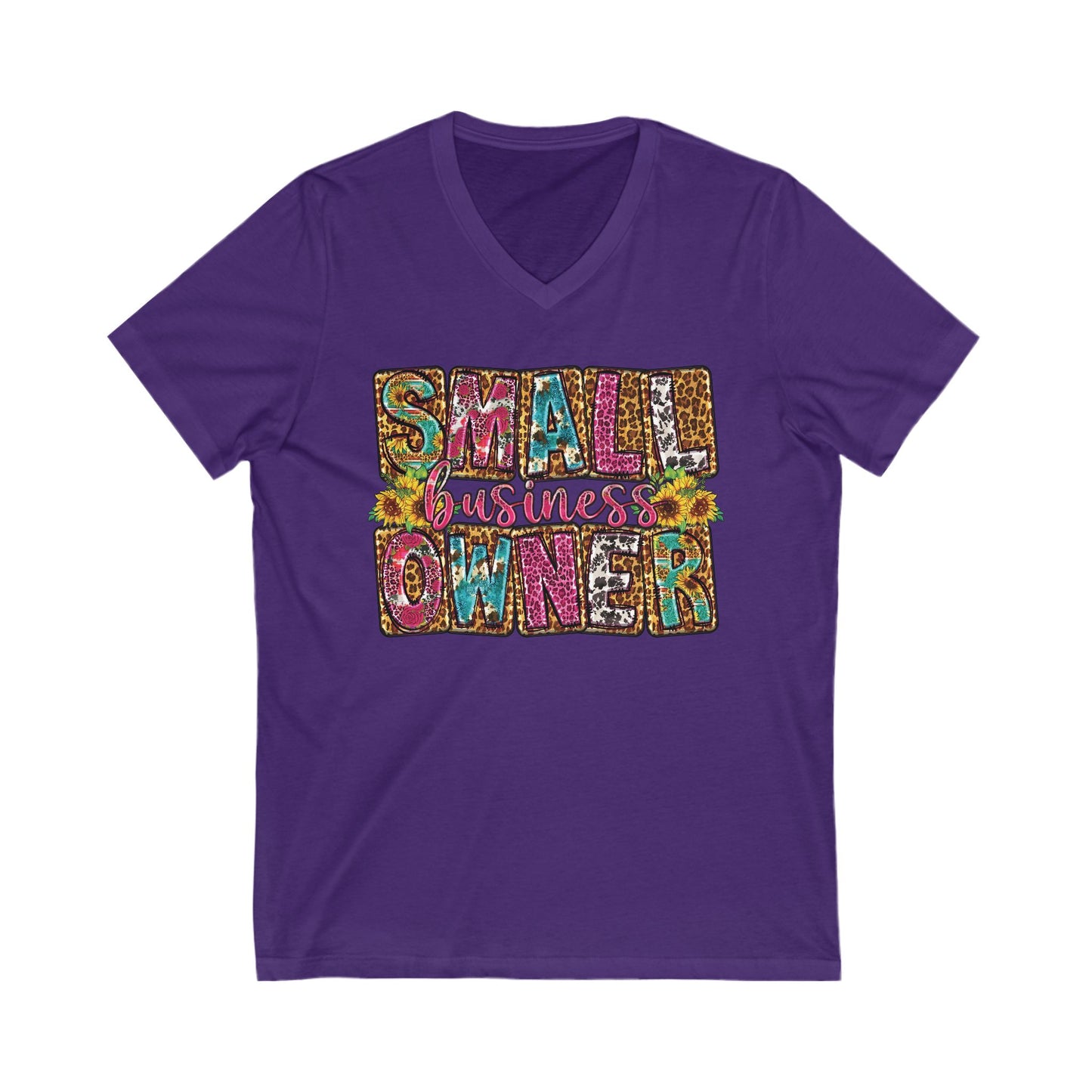 Small Business Owner | Version 2| Short Sleeve V-Neck Tee (Unisex)