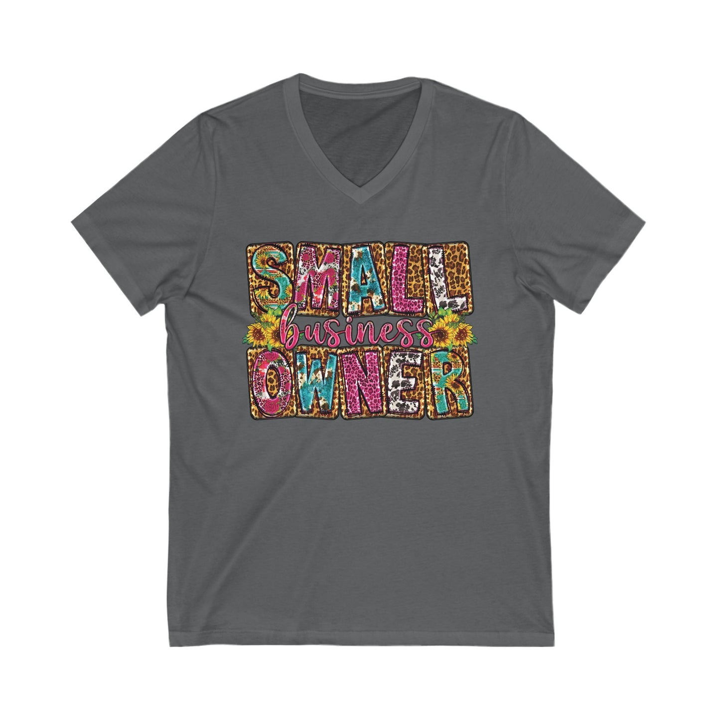 Small Business Owner | Version 2| Short Sleeve V-Neck Tee (Unisex)
