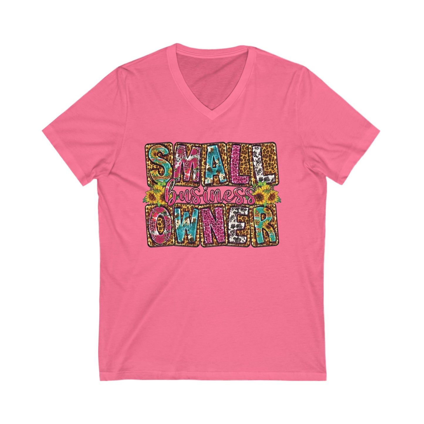 Small Business Owner | Version 2| Short Sleeve V-Neck Tee (Unisex)