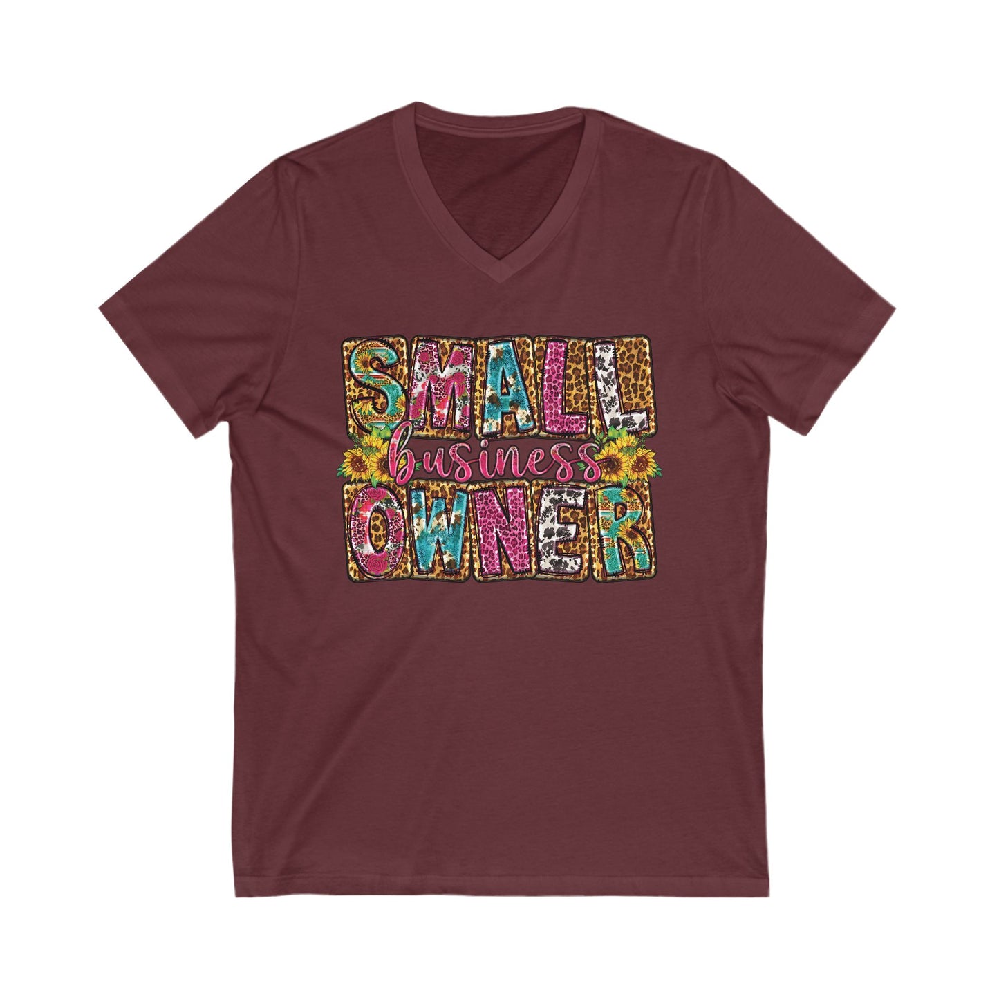Small Business Owner | Version 2| Short Sleeve V-Neck Tee (Unisex)