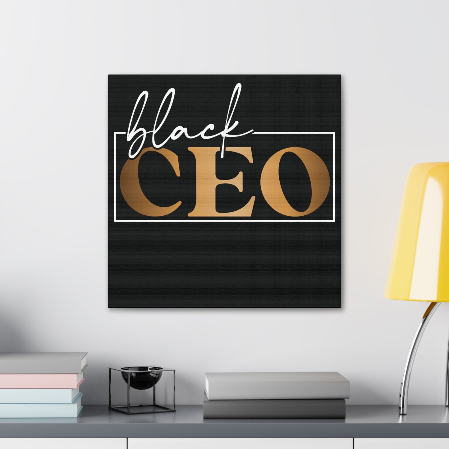 Black CEO | Canvas Gallery Wrap | Black Background