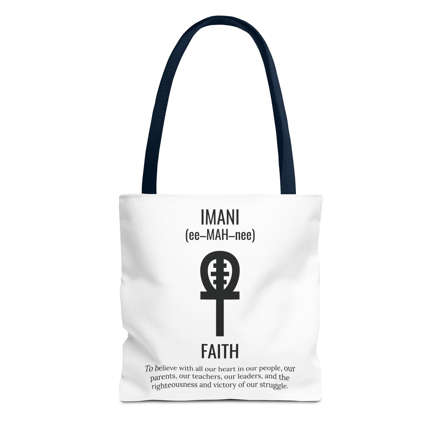 Imani (Day 7) Faith | Tote Bag | White