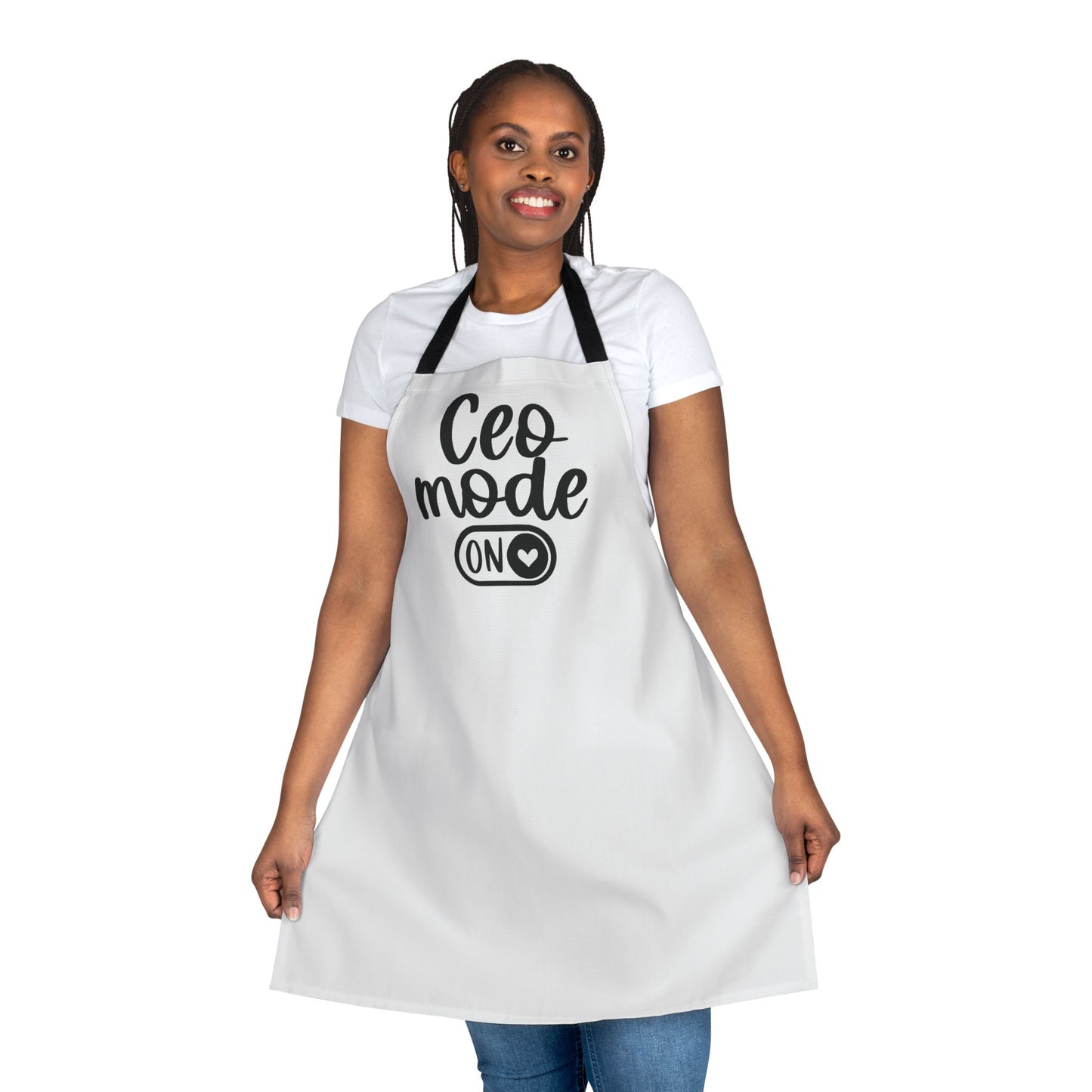 CEO Mode |Apron| White | Black Strap
