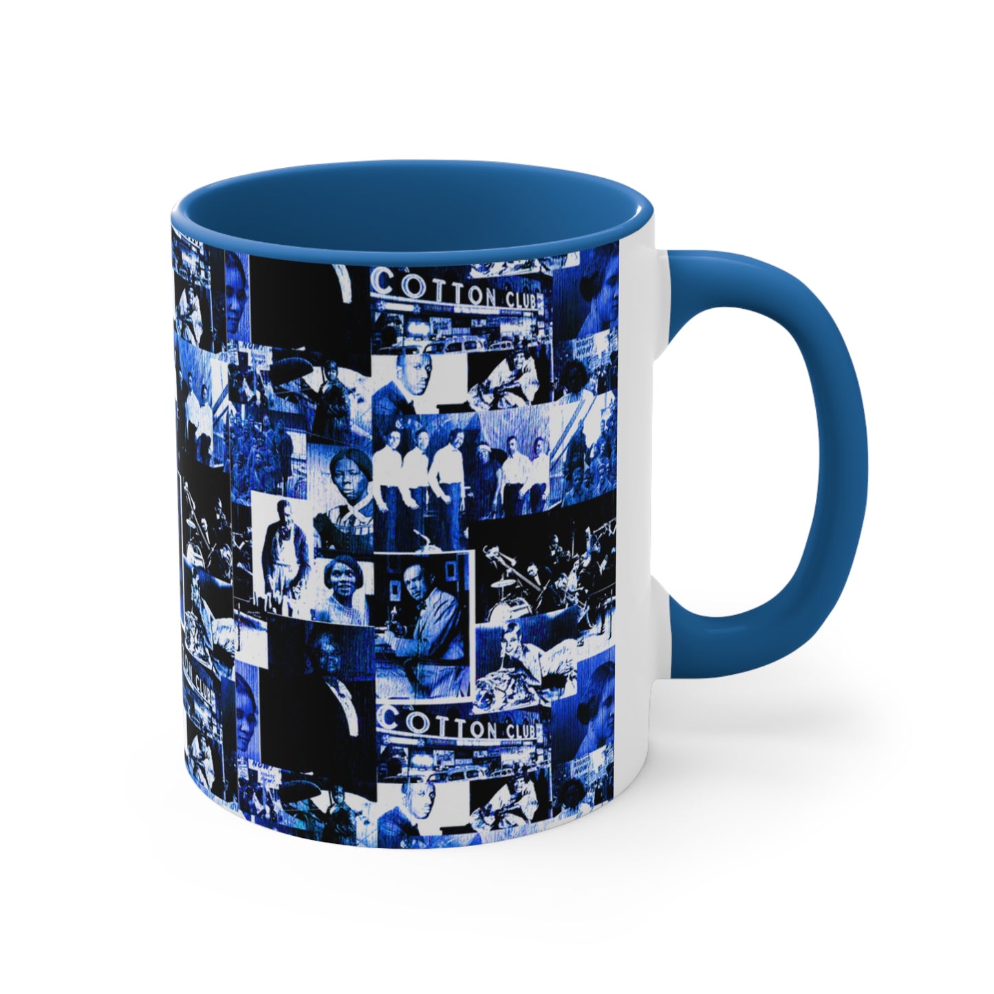 Black History 1920's Greatness (Blue) (Accent Mug) |Coffee & Tea Mug | Full Print| 11 Oz.