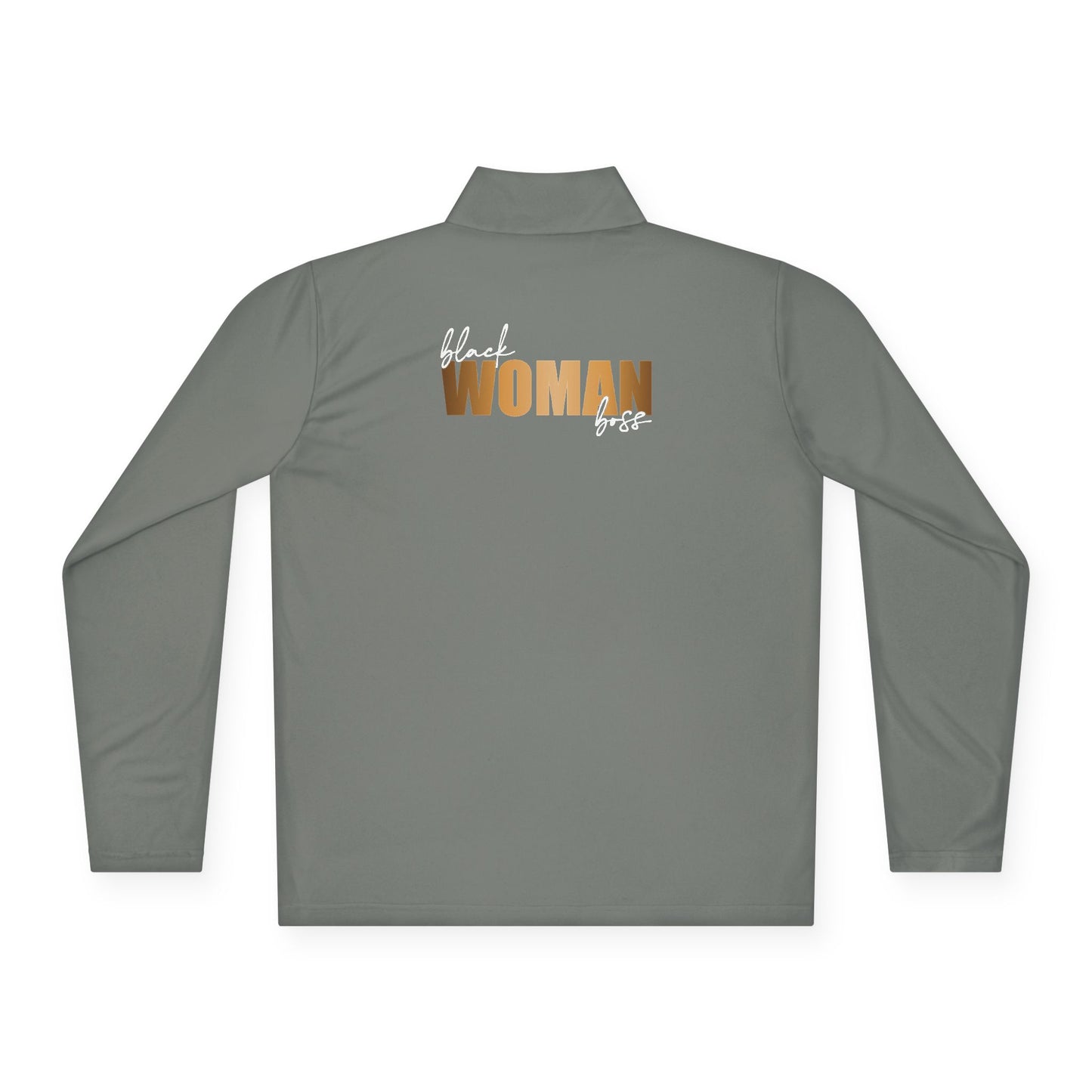 Black Women Boss |Quarter Zip Pullover| 2-Sided Print