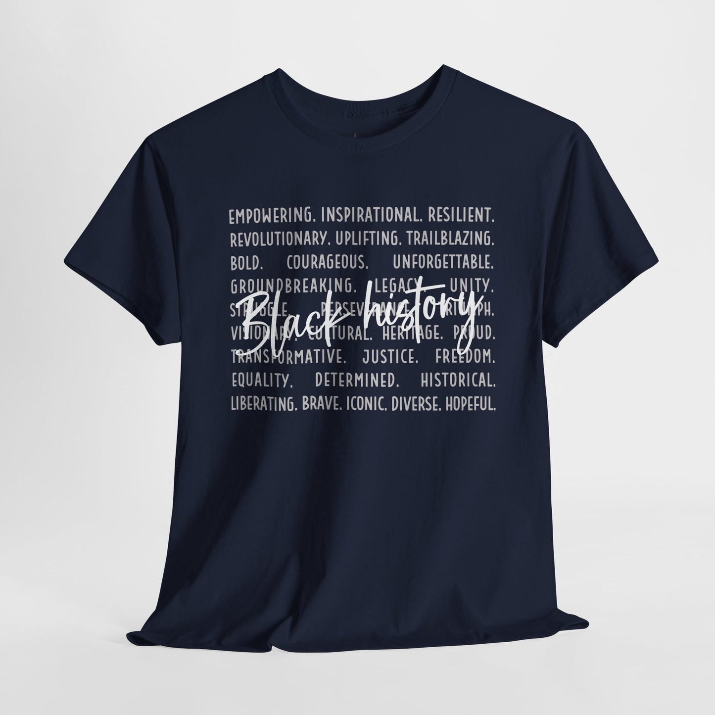 Black History - Empowerment | White Font | T-Shirt