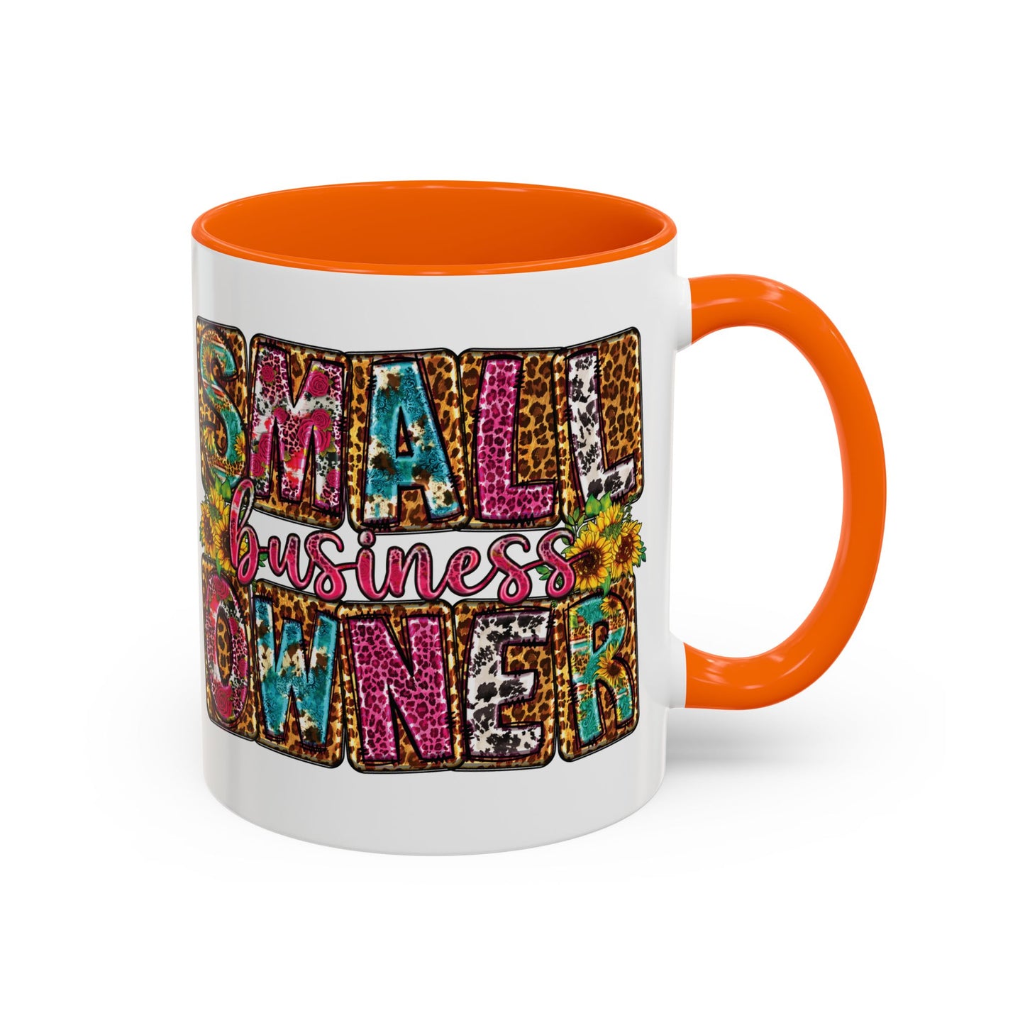 Small Business Owner | 11oz or 15 oz Mug| Version 2| White Accent (Various Colors)