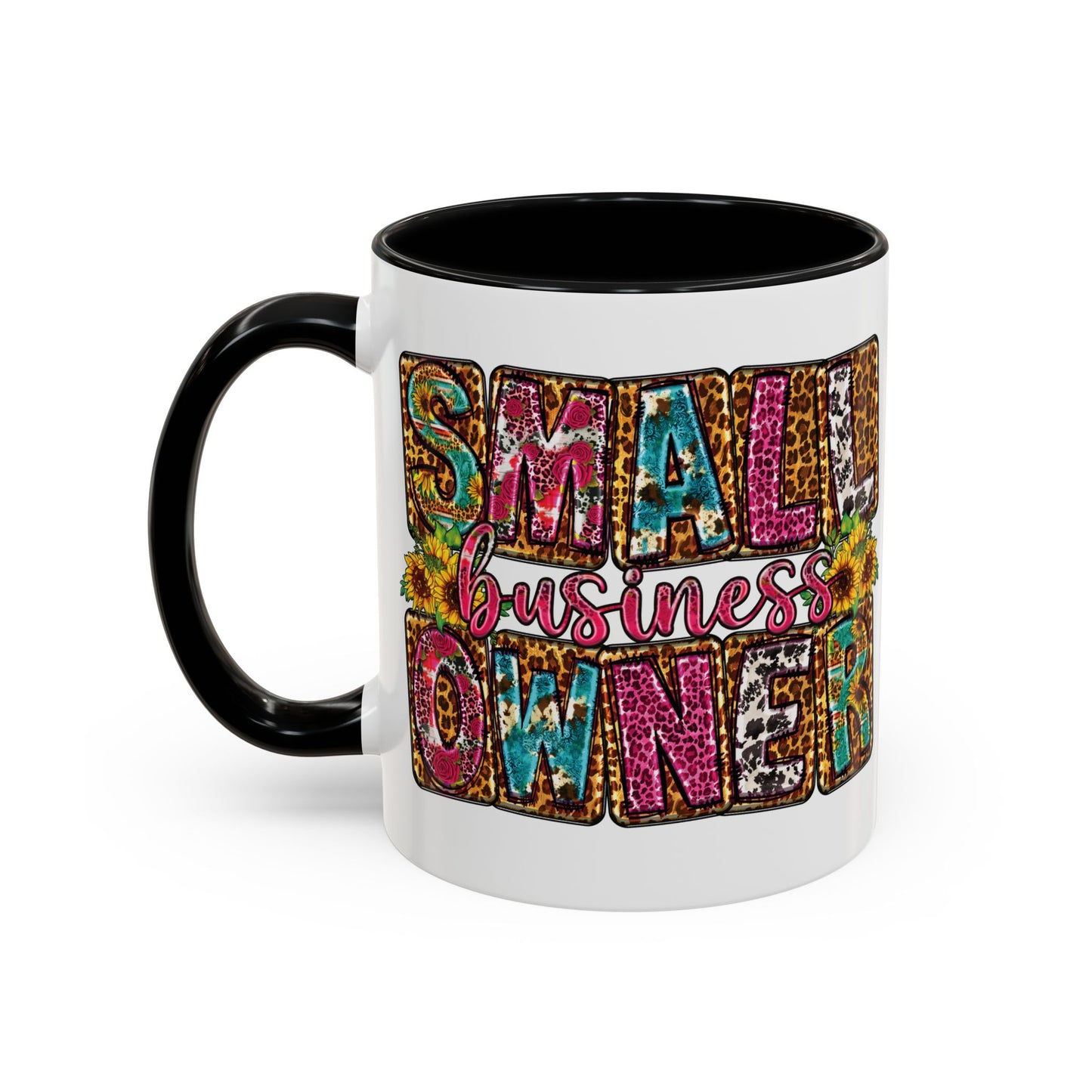 Small Business Owner | 11oz or 15 oz Mug| Version 2| White Accent (Various Colors)