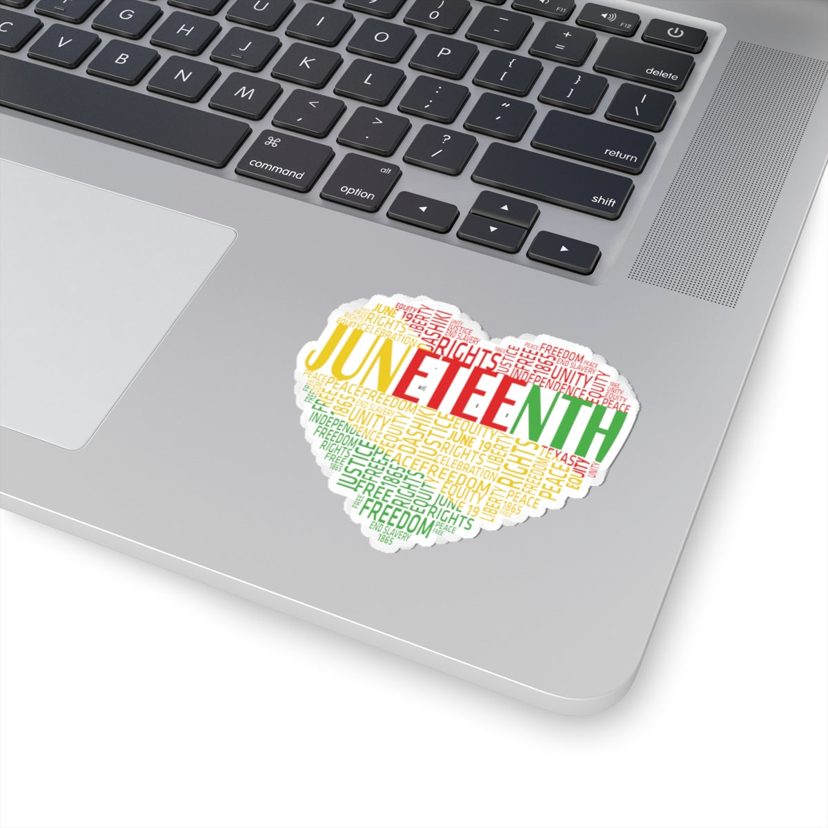 Juneteenth Heart | Kriss-Cut Stickers | Version 1