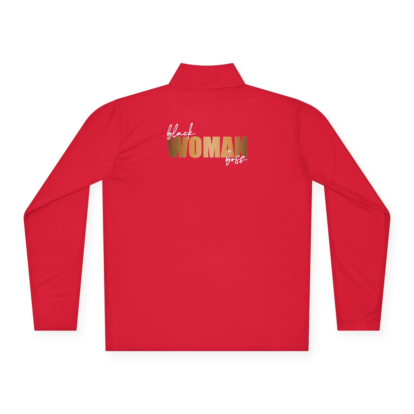 Black Women Boss |Quarter Zip Pullover| 2-Sided Print