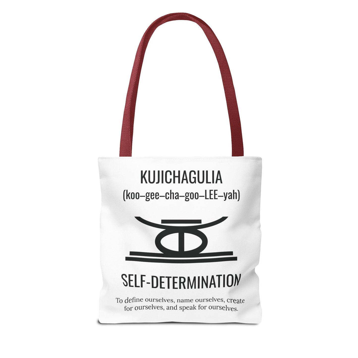 Kujichagulia (Day 2) | Self Determination | Tote Bag | White