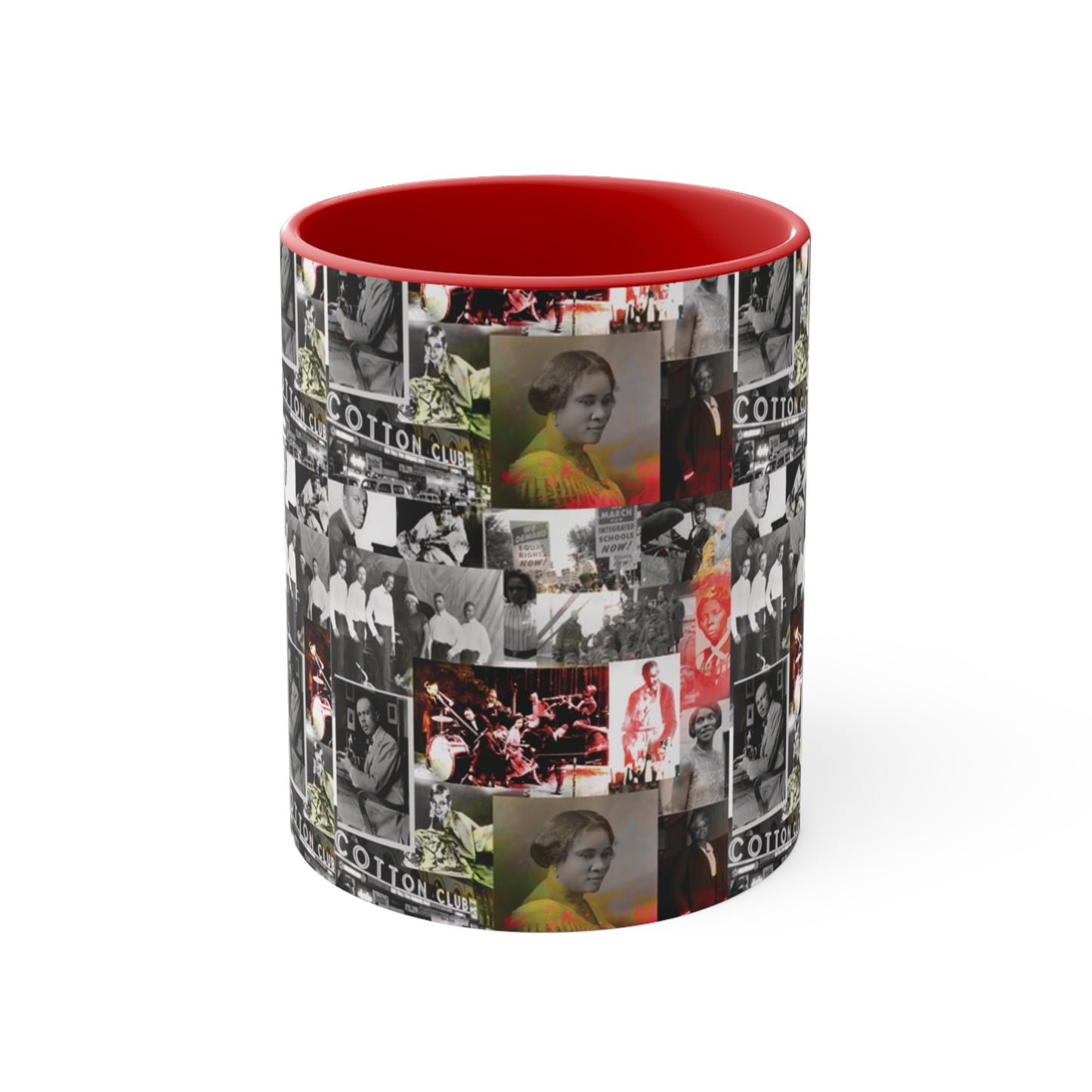 Black History 1920's Greatness (Red) (Accent Mug)|Coffee & Tea Mug | Full Print| 11 Oz.
