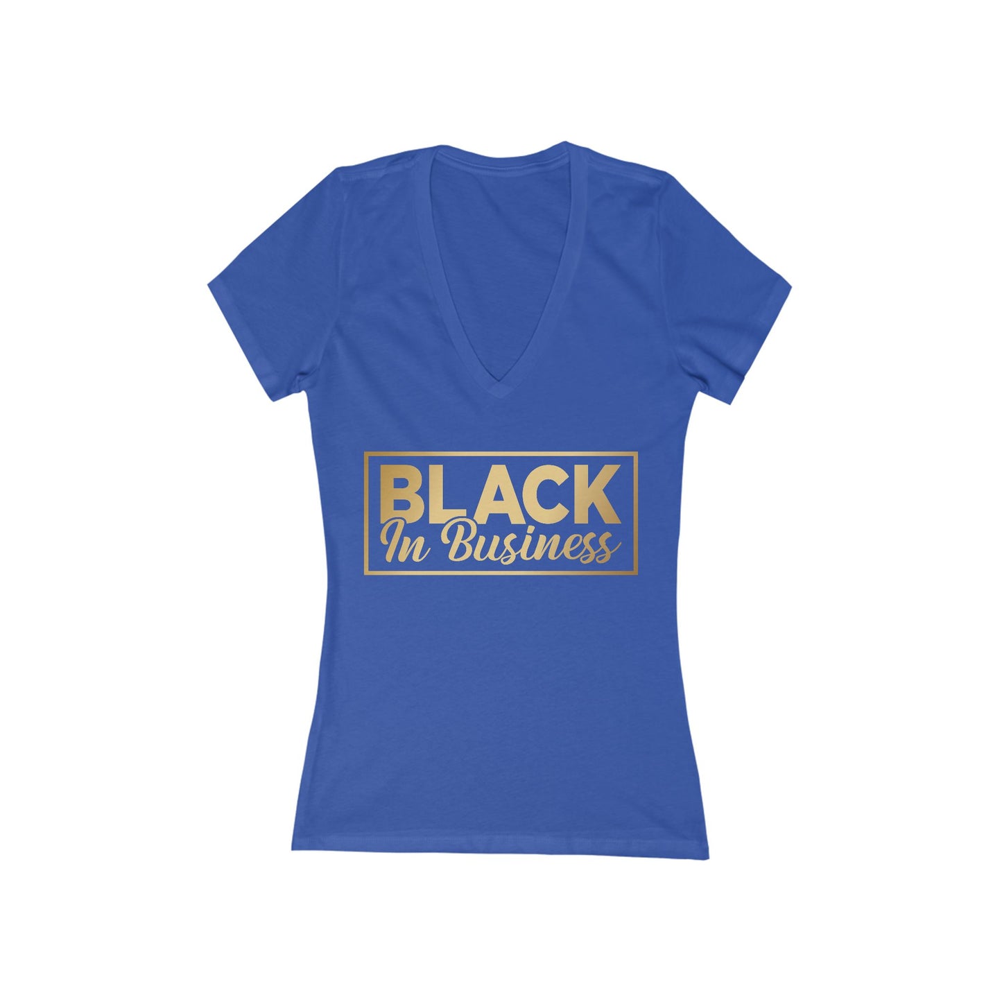 Black In Business | Women's Short Sleeve Deep V-Neck T