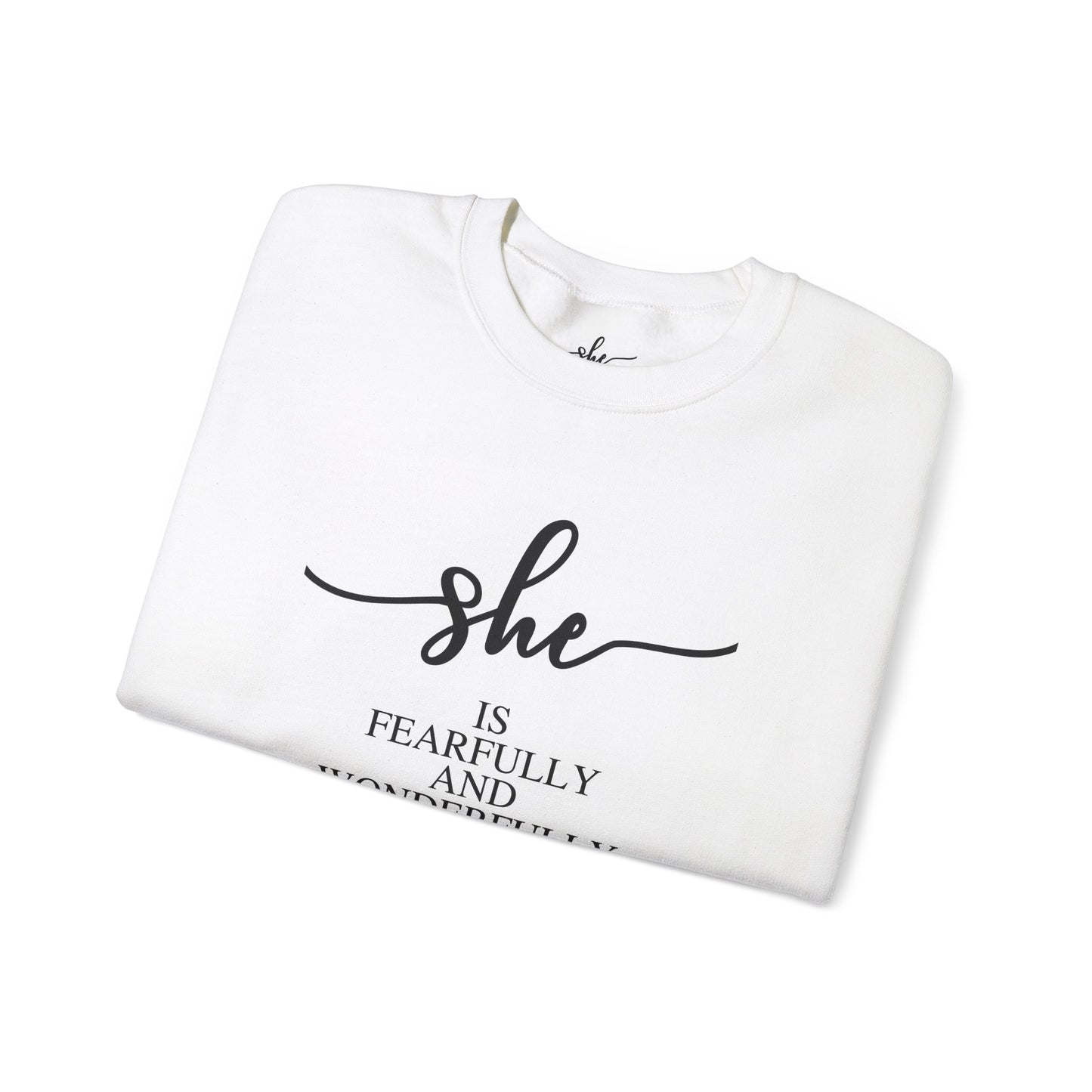 She Is (Version 2) | Sweatshirt |Psalms 139.14