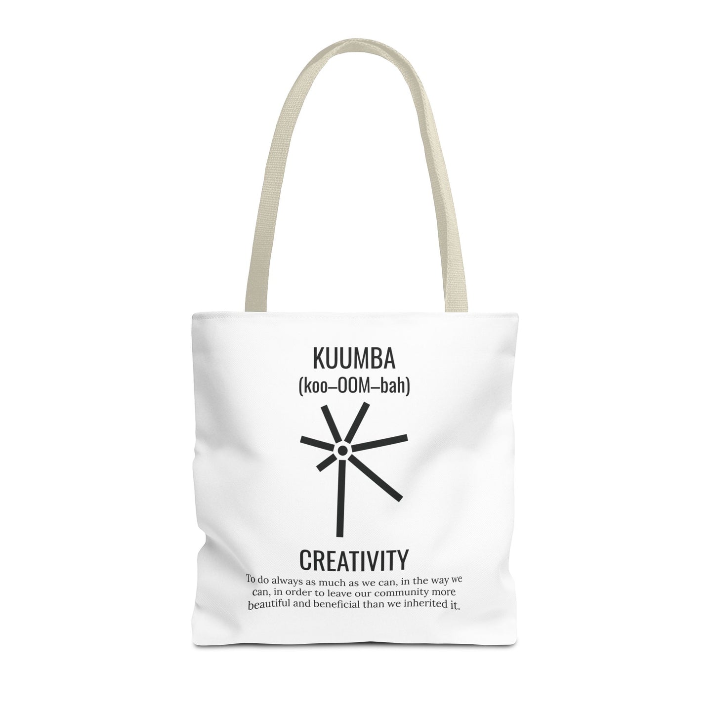 Kuumba (Day 6) | Creativity | Tote Bag | White