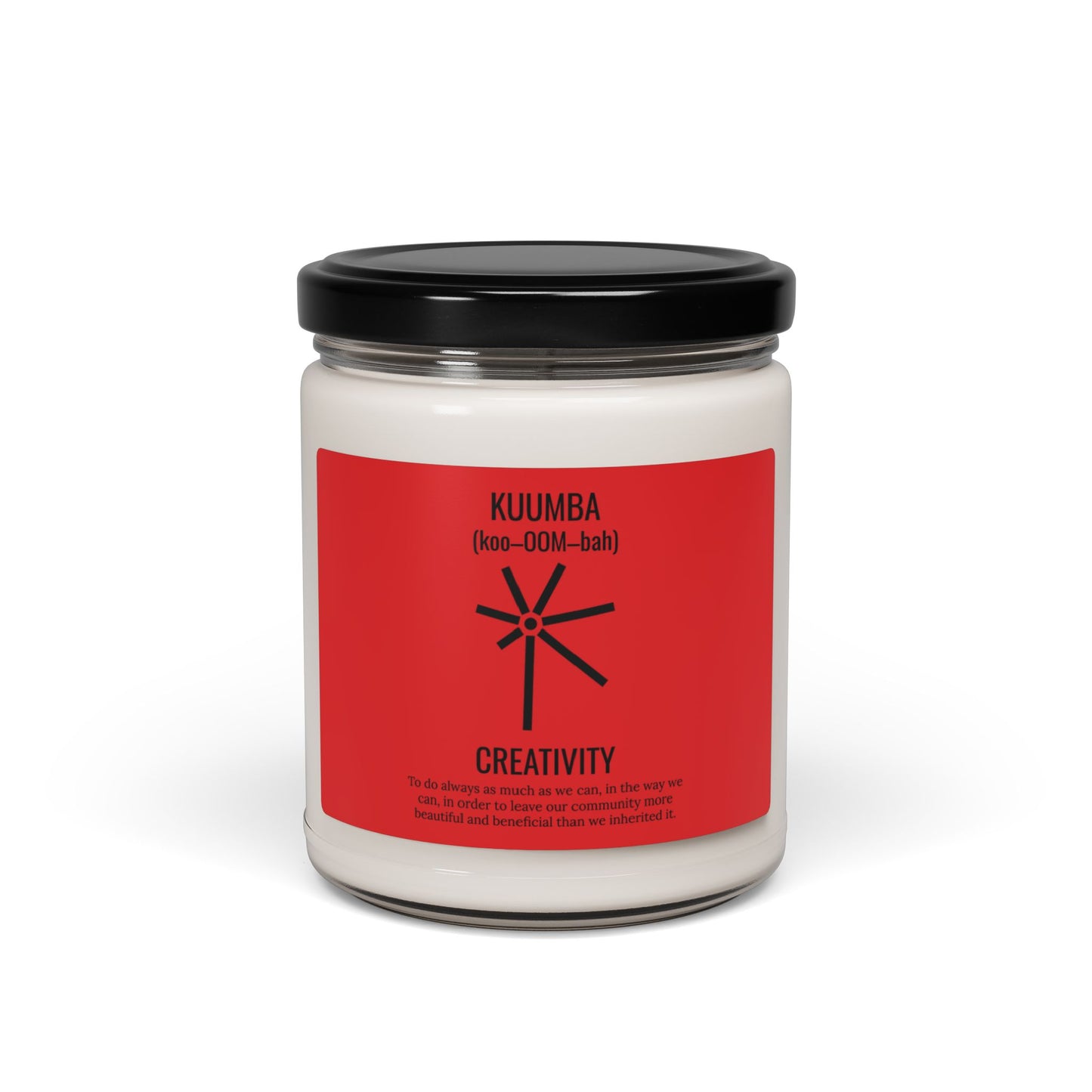 Kuumba (Day 6) | Creativity | Candle |(Red Label)| 9 Oz