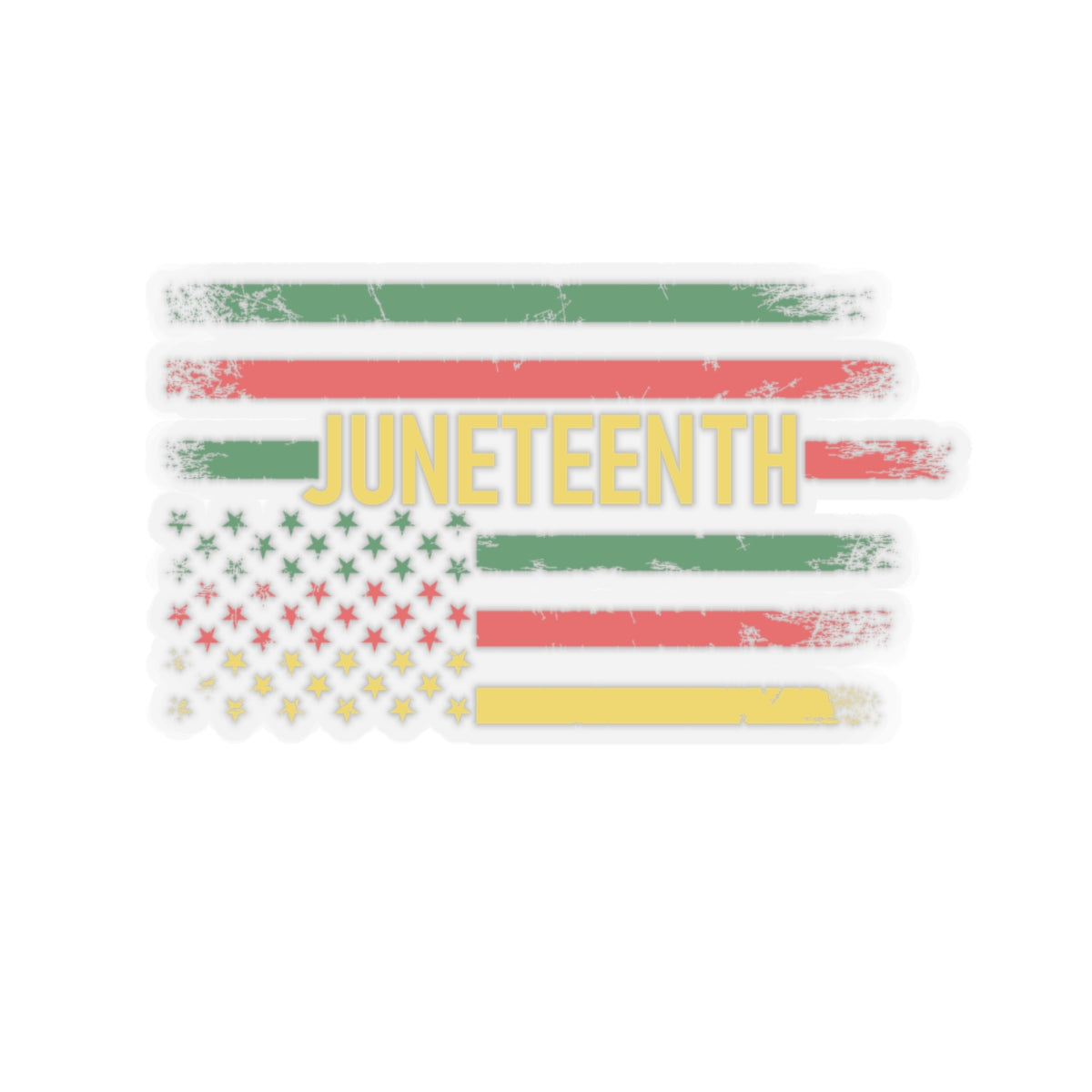 Juneteenth Flag | Kriss-Cut Stickers | Version 1