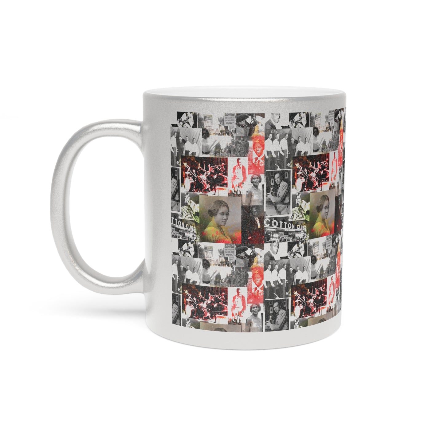 Black History 1920's Greatness (Red) (Silver Metallic Version) |Coffee & Tea Mug | Full Print| 11 Oz.