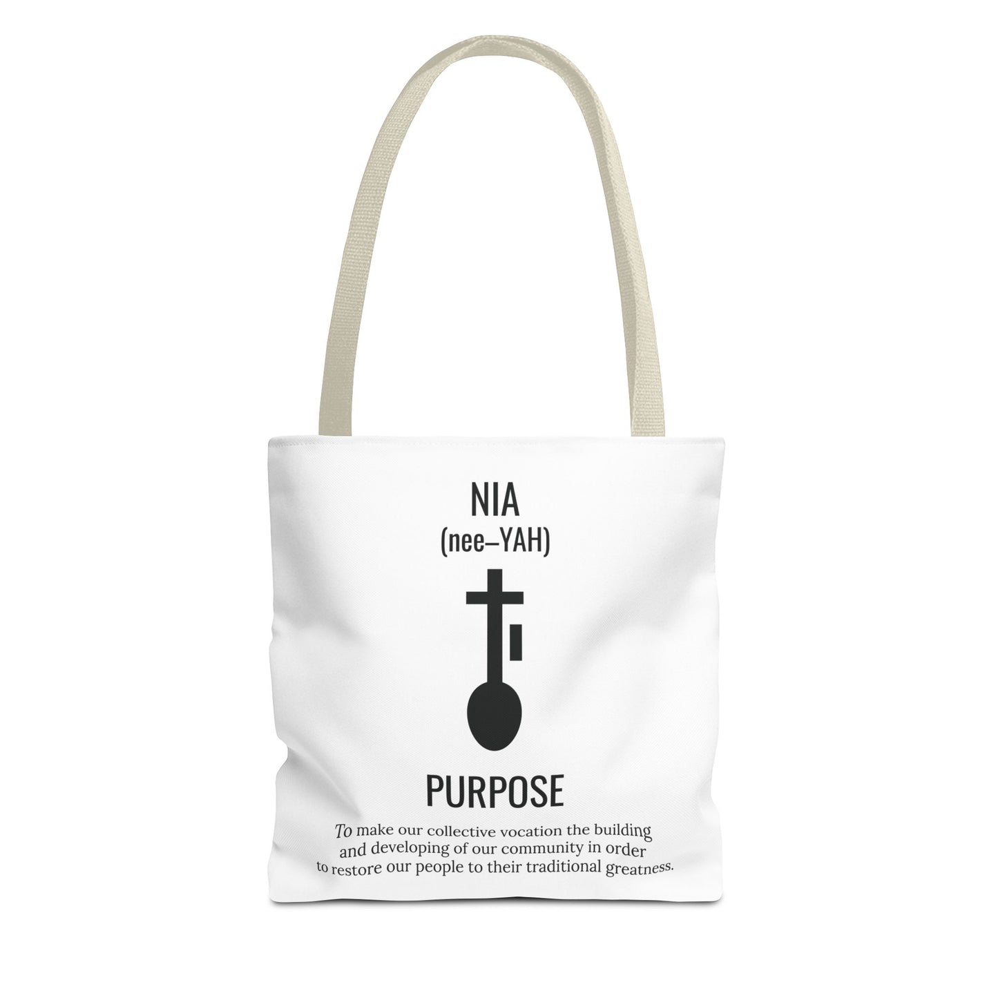 Nia (Day 5) | Purpose | Tote Bag | White