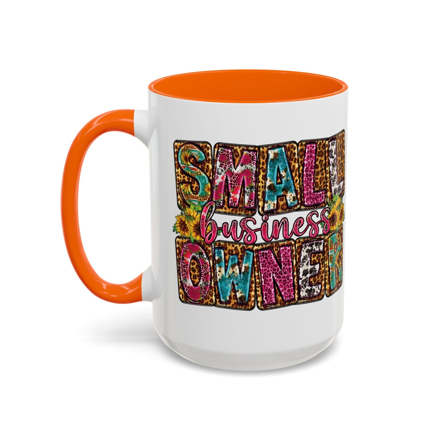 Small Business Owner | 11oz or 15 oz Mug| Version 2| White Accent (Various Colors)