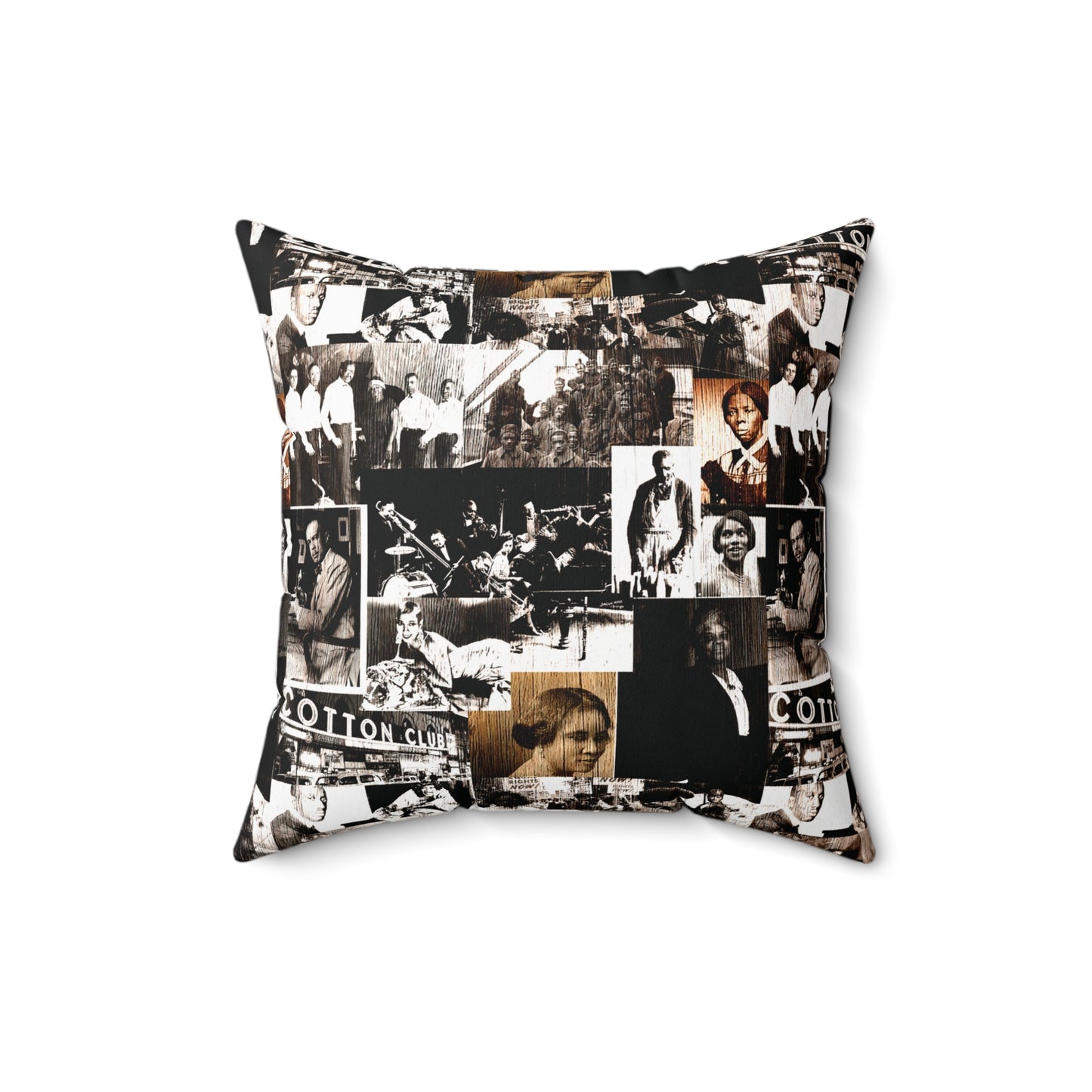 Black History 1920's Greatness | Square Pillow |Brown