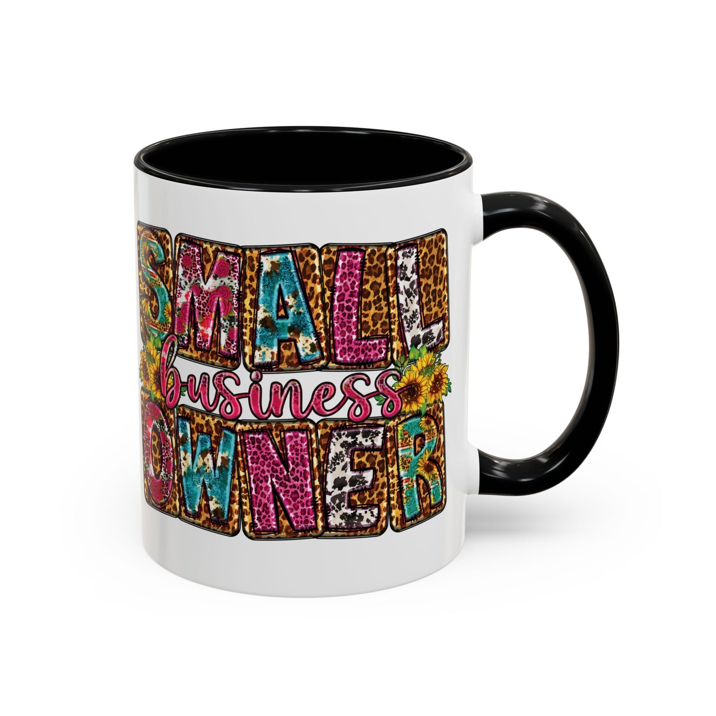 Small Business Owner | 11oz or 15 oz Mug| Version 2| White Accent (Various Colors)