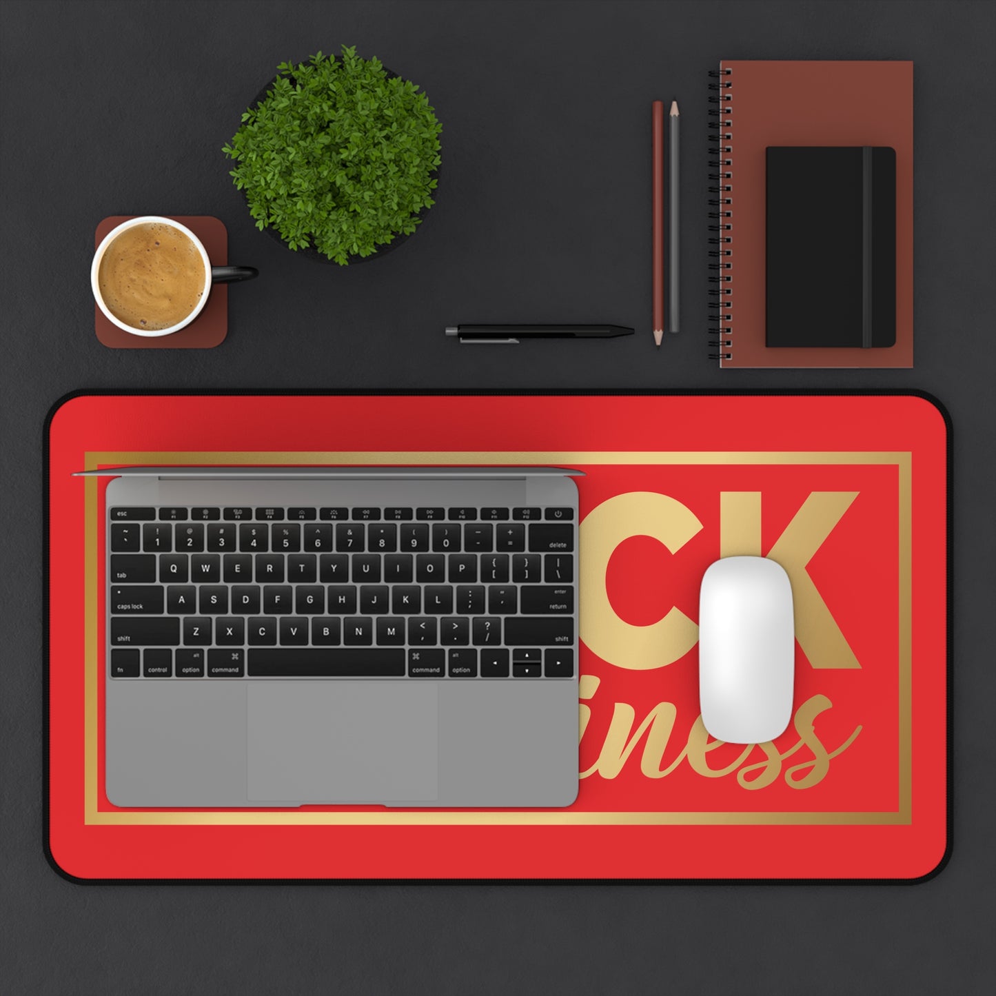 BLACK In Business | Desk Mat | Red