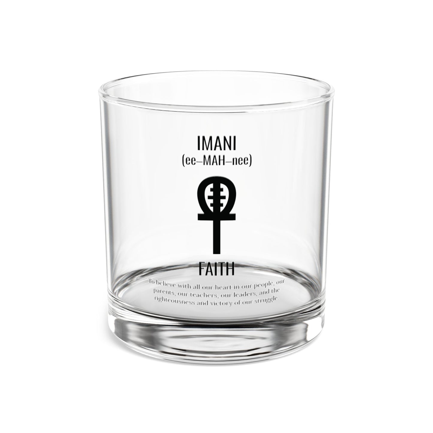 Imani (Day 7) | Faith | 10 oz Rocks Glass
