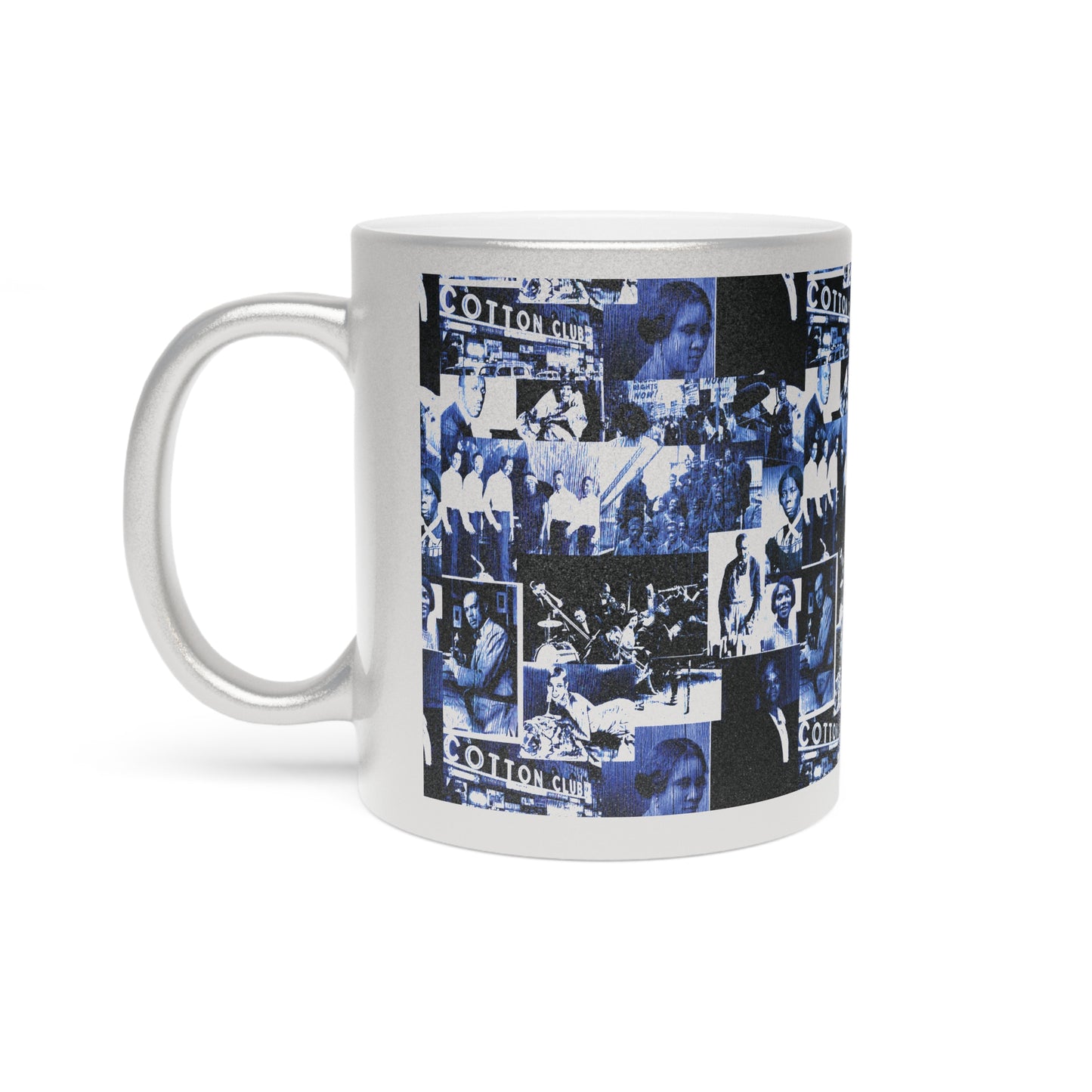 Black History 1920's Greatness (Blue) (Silver Metallic Version) |Coffee & Tea Mug | Full Print| 11 Oz.