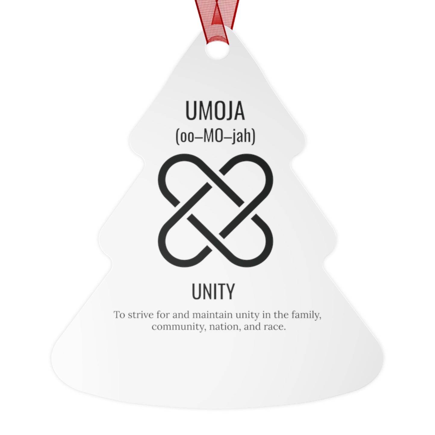 Umoja (Day 1) |Unity | Bell, Tree, Round or Oval Ornament |Metal|