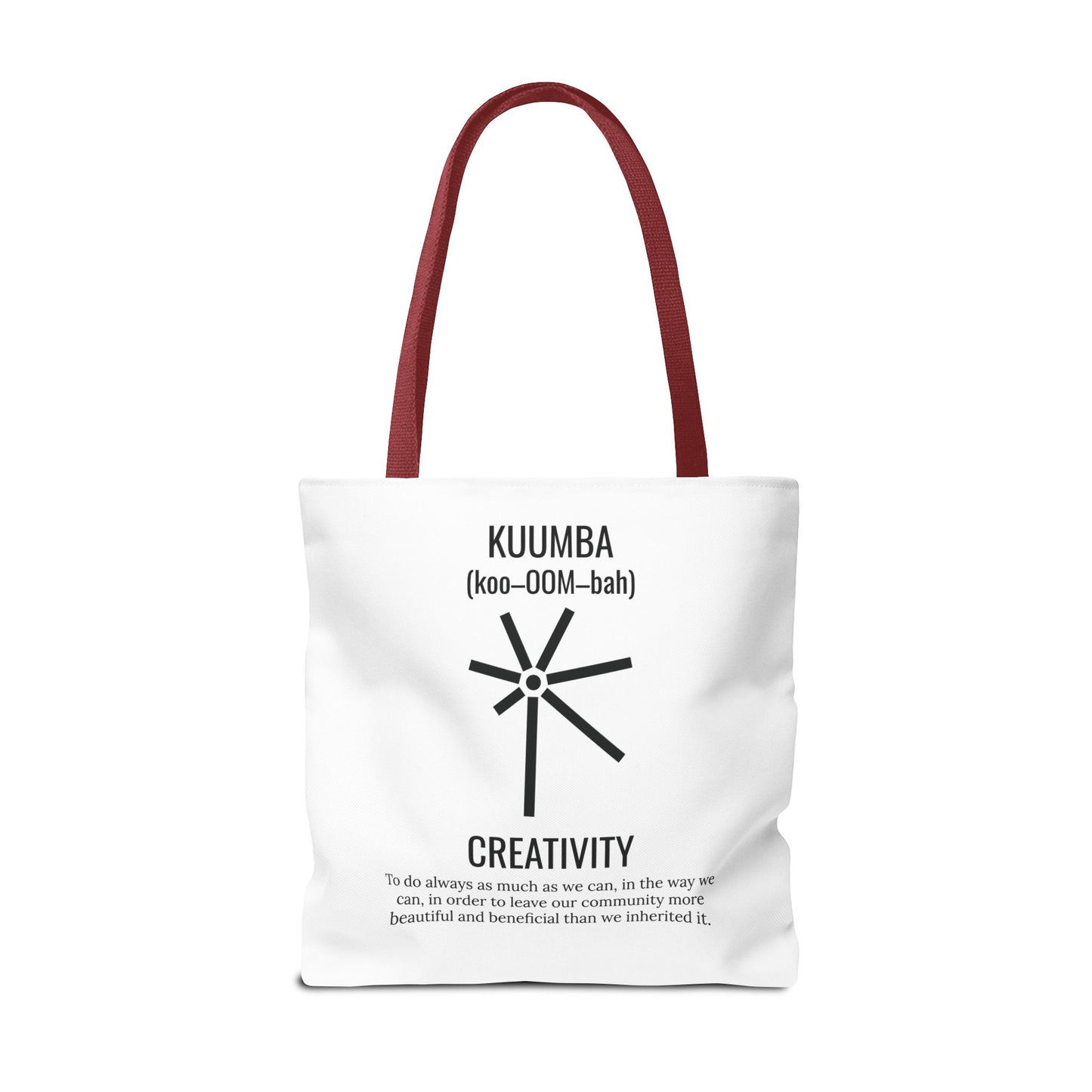 Kuumba (Day 6) | Creativity | Tote Bag | White