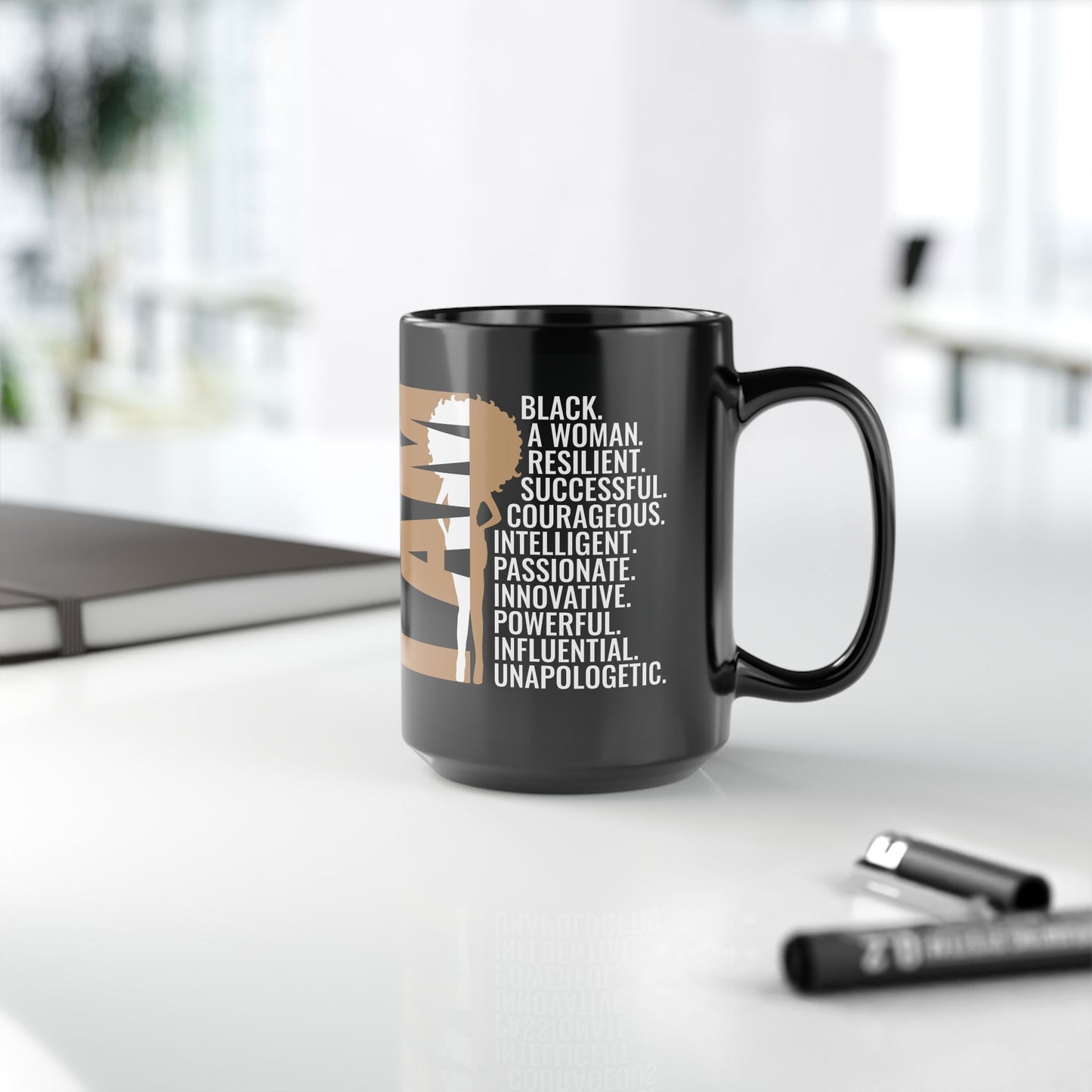 I AM| 11oz or 15 oz Mug| Black