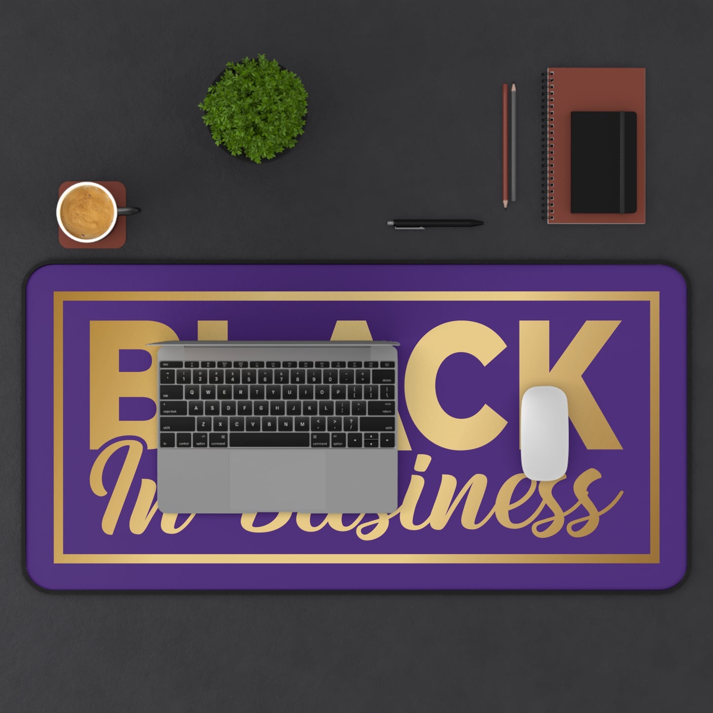 BLACK In Business | Desk Mat | Purple