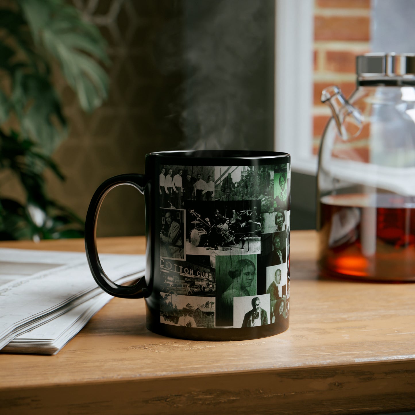 Black History 1920's Greatness (Green) (Black Version) |Coffee & Tea Mug | Full Print| 11 Oz.