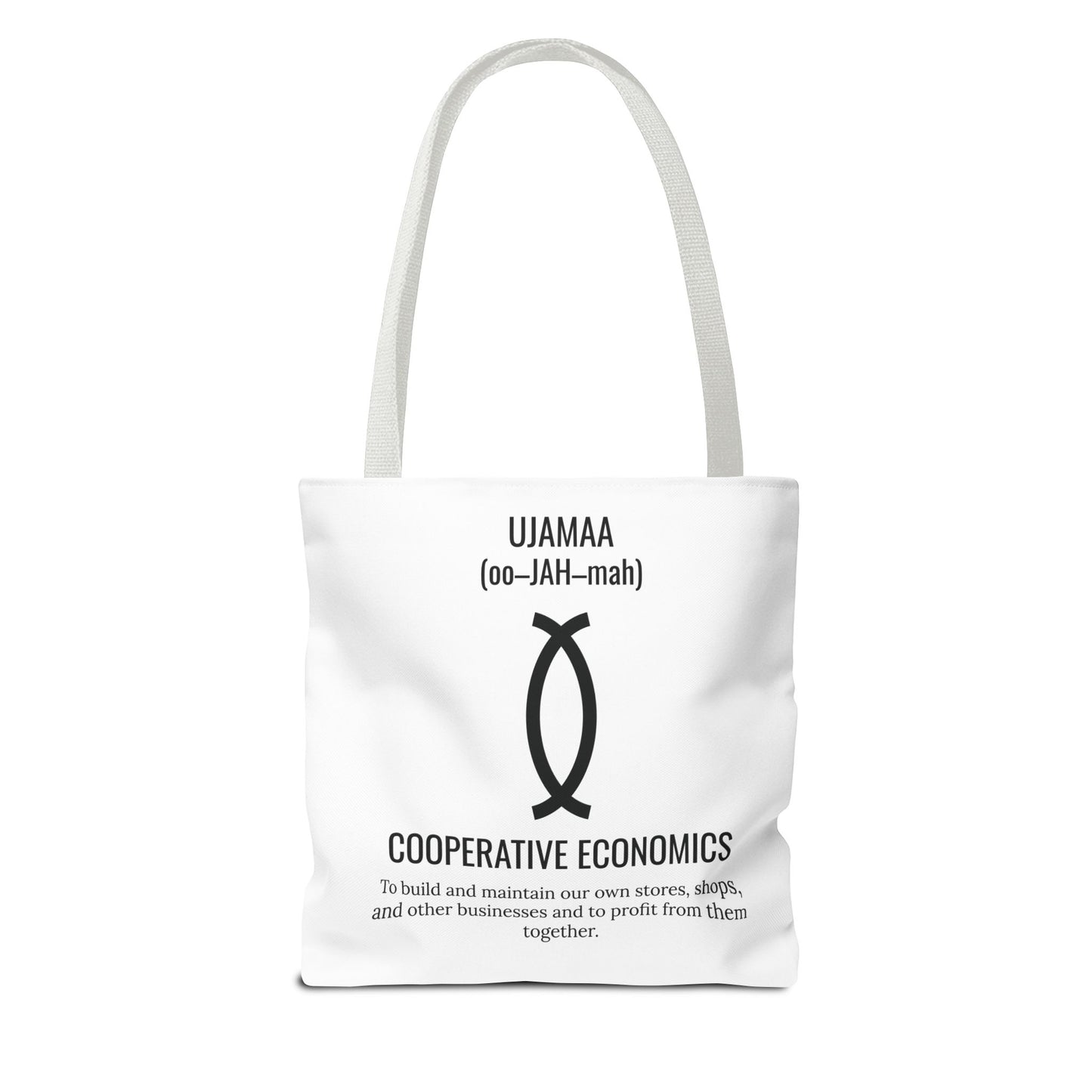 Ujamaa (Day 4) |Cooperative Economics | Tote Bag | White