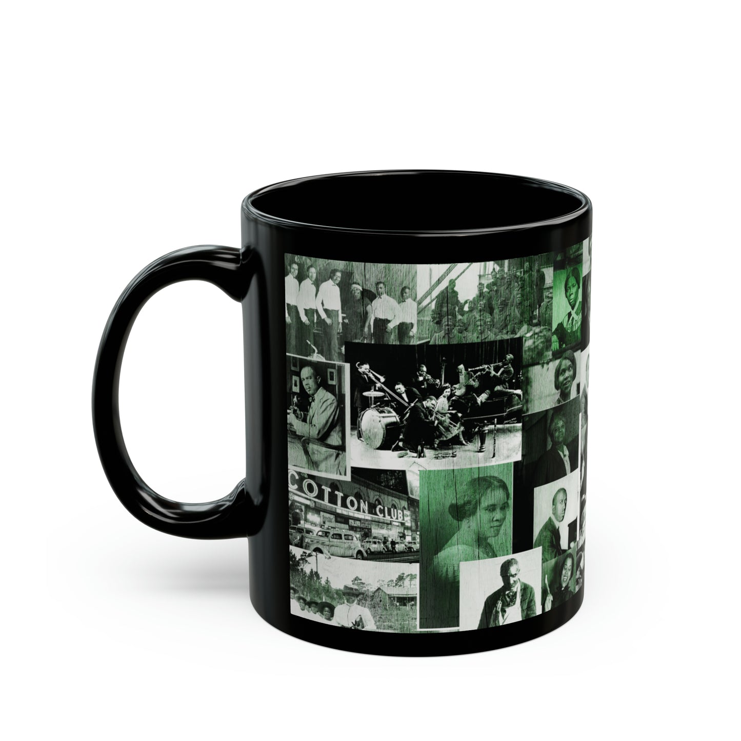 Black History 1920's Greatness (Green) (Black Version) |Coffee & Tea Mug | Full Print| 11 Oz.