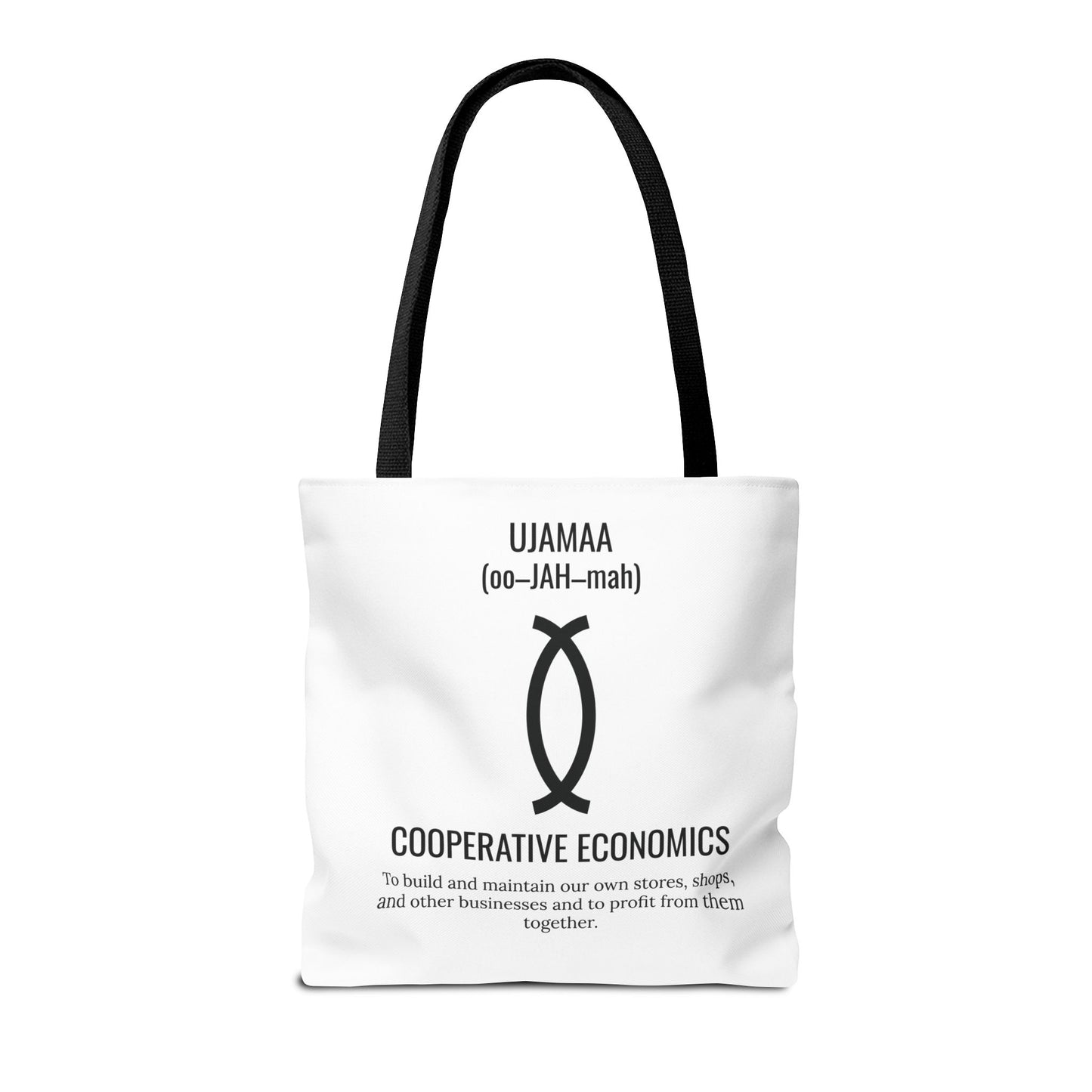 Ujamaa (Day 4) |Cooperative Economics | Tote Bag | White