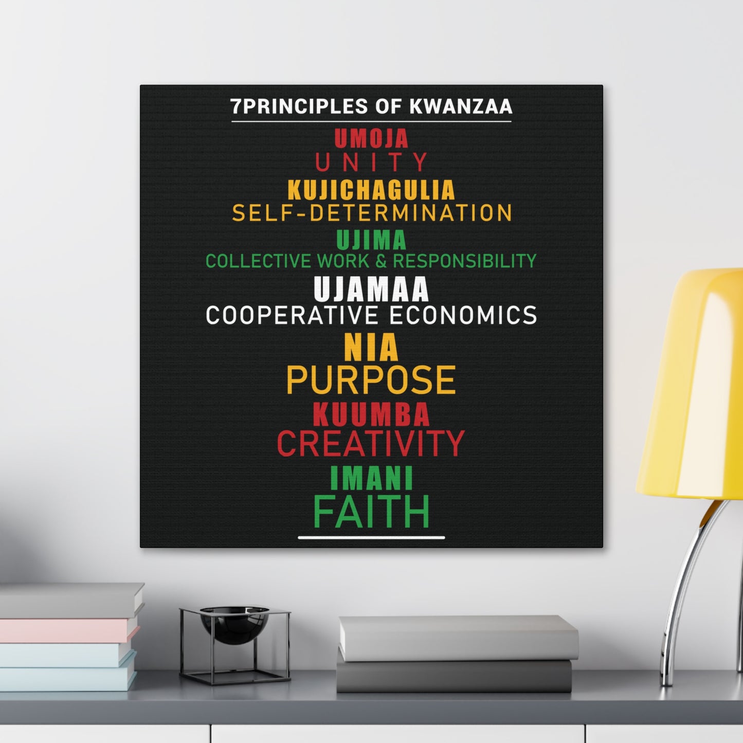 Kwanza Principles | Canvas Gallery Wrap