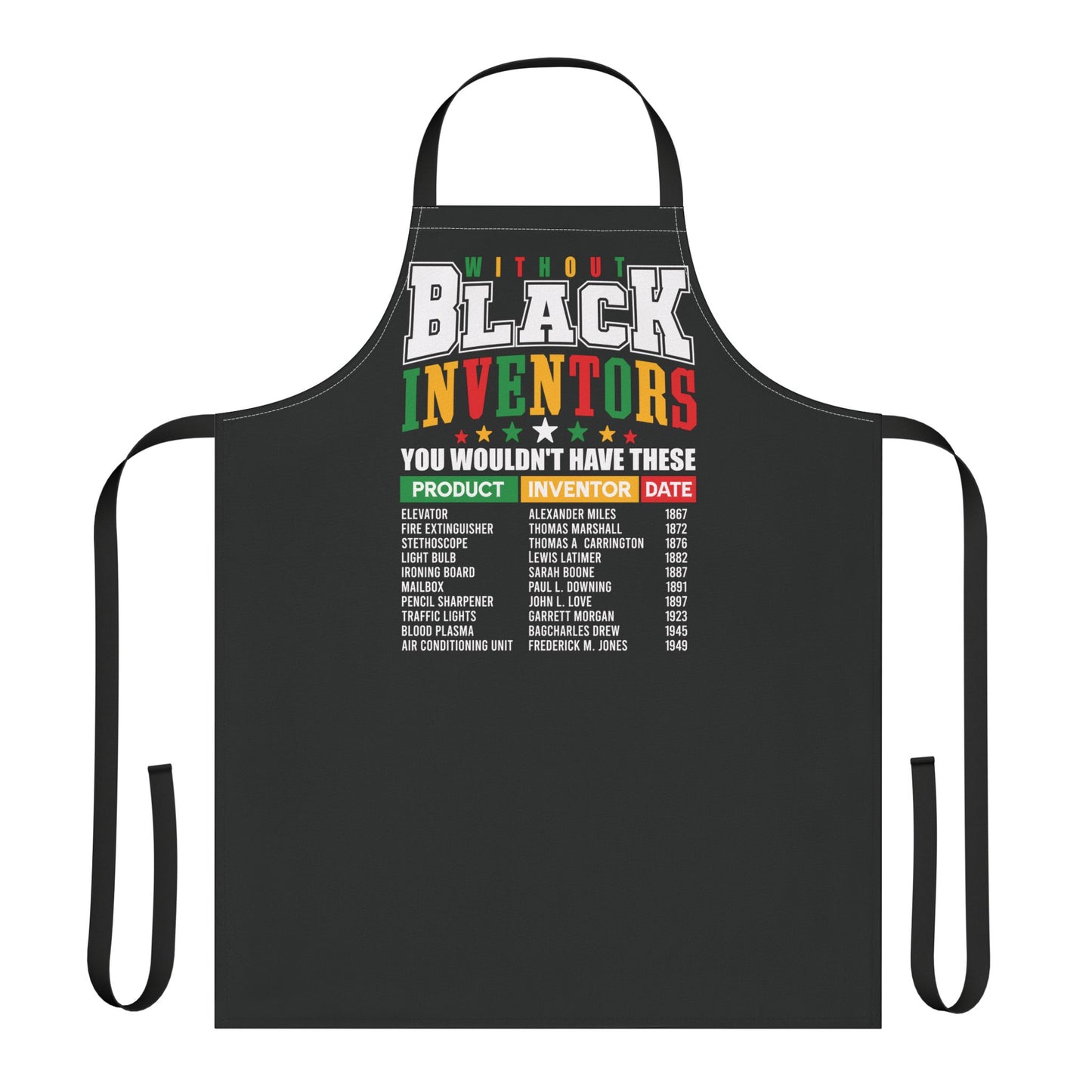 Black Inventors| |Apron| Black| Black Strap| Version 1
