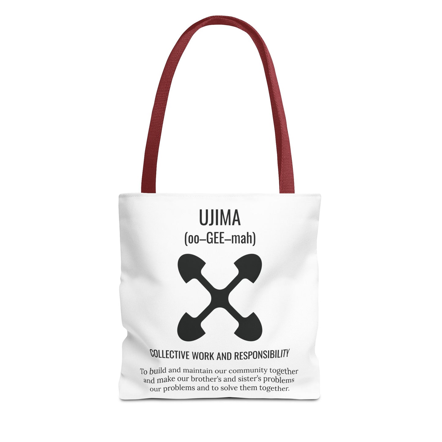 Ujima (Day 3) |Collective Work & Responsibility| Tote Bag | White