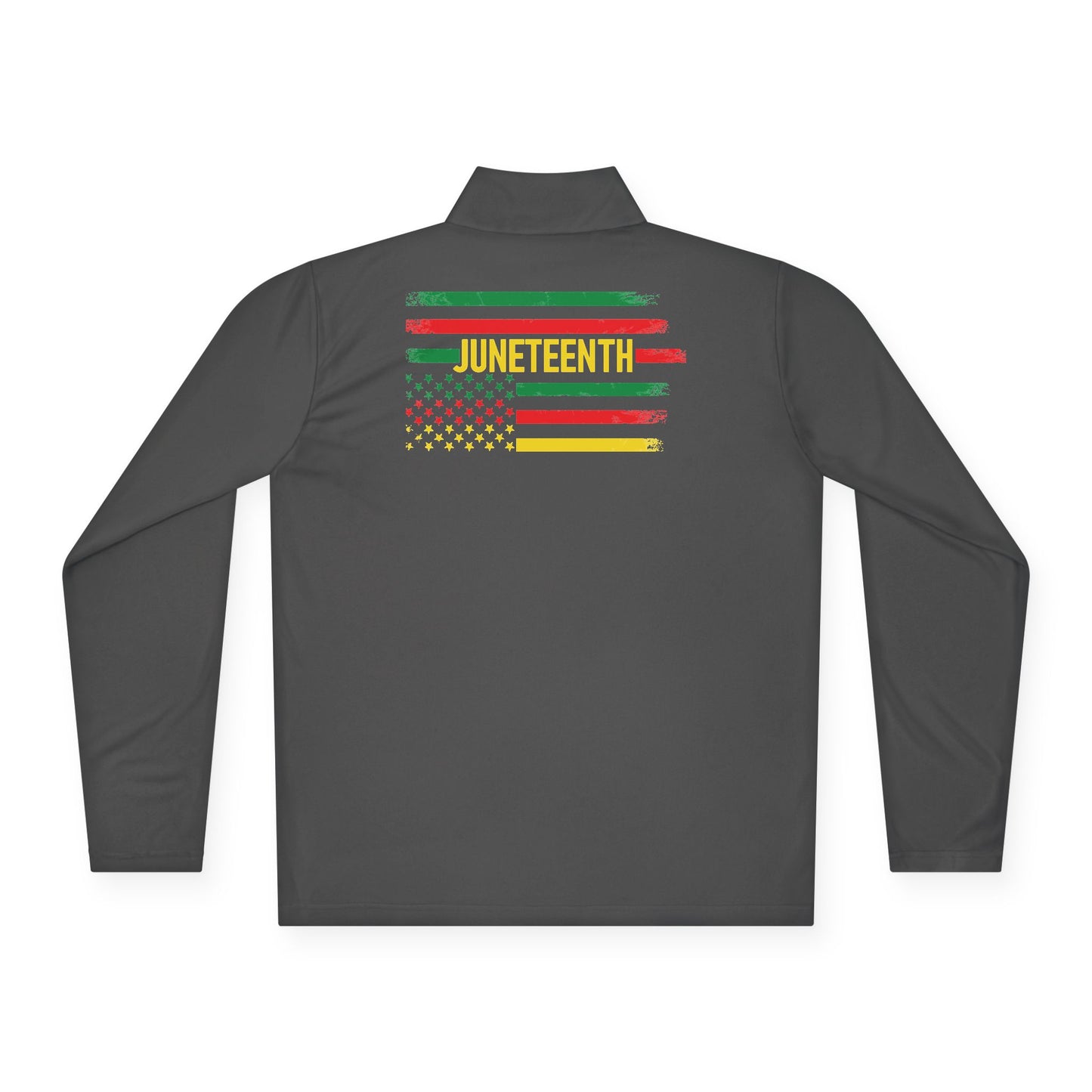 Juneteenth Flag | Quarter Zip Pullover| 2-Sided Print
