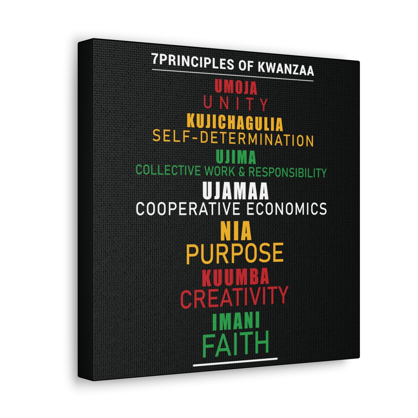 Kwanza Principles | Canvas Gallery Wrap